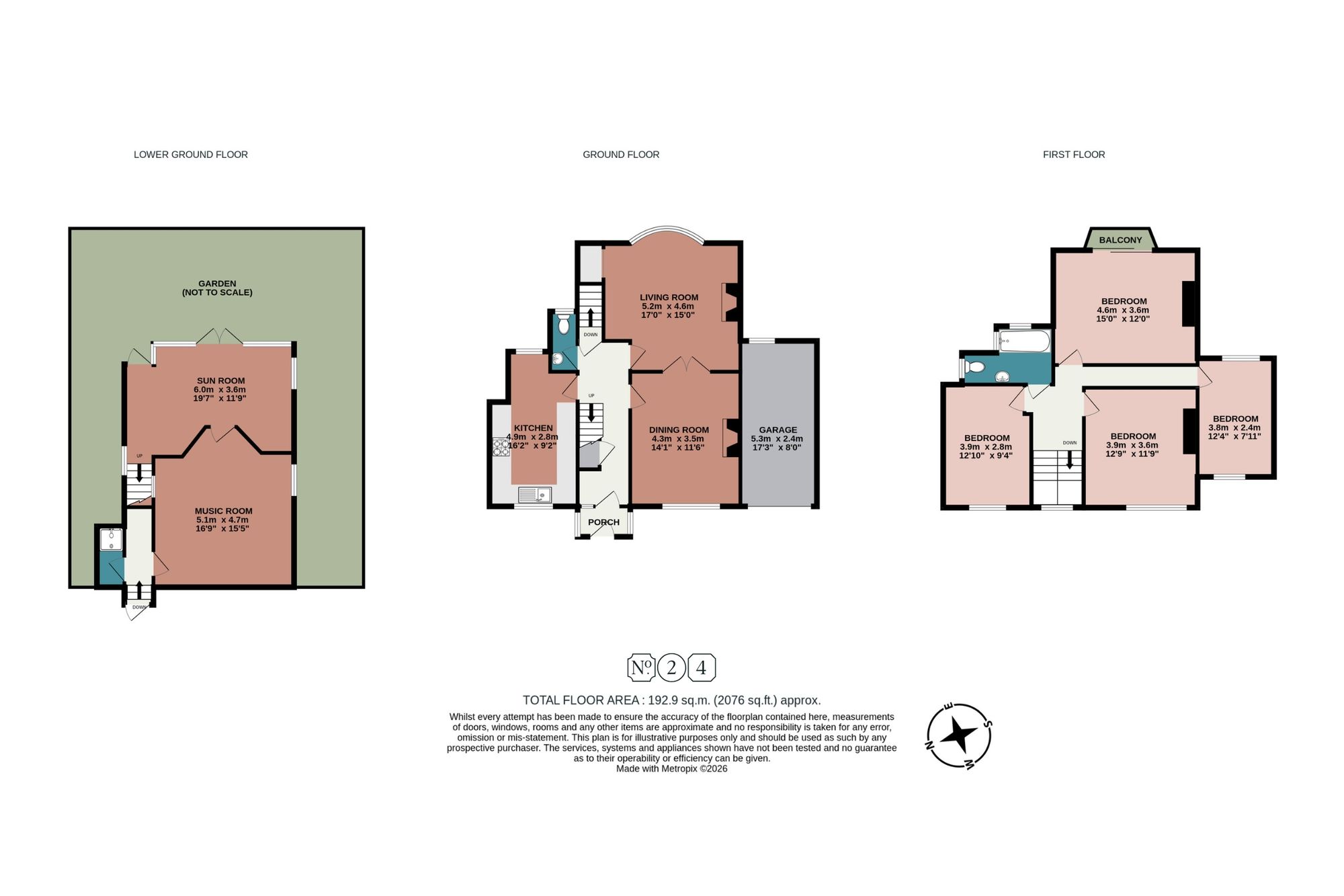 14 Saltdean Drive, Brighton floorplan
