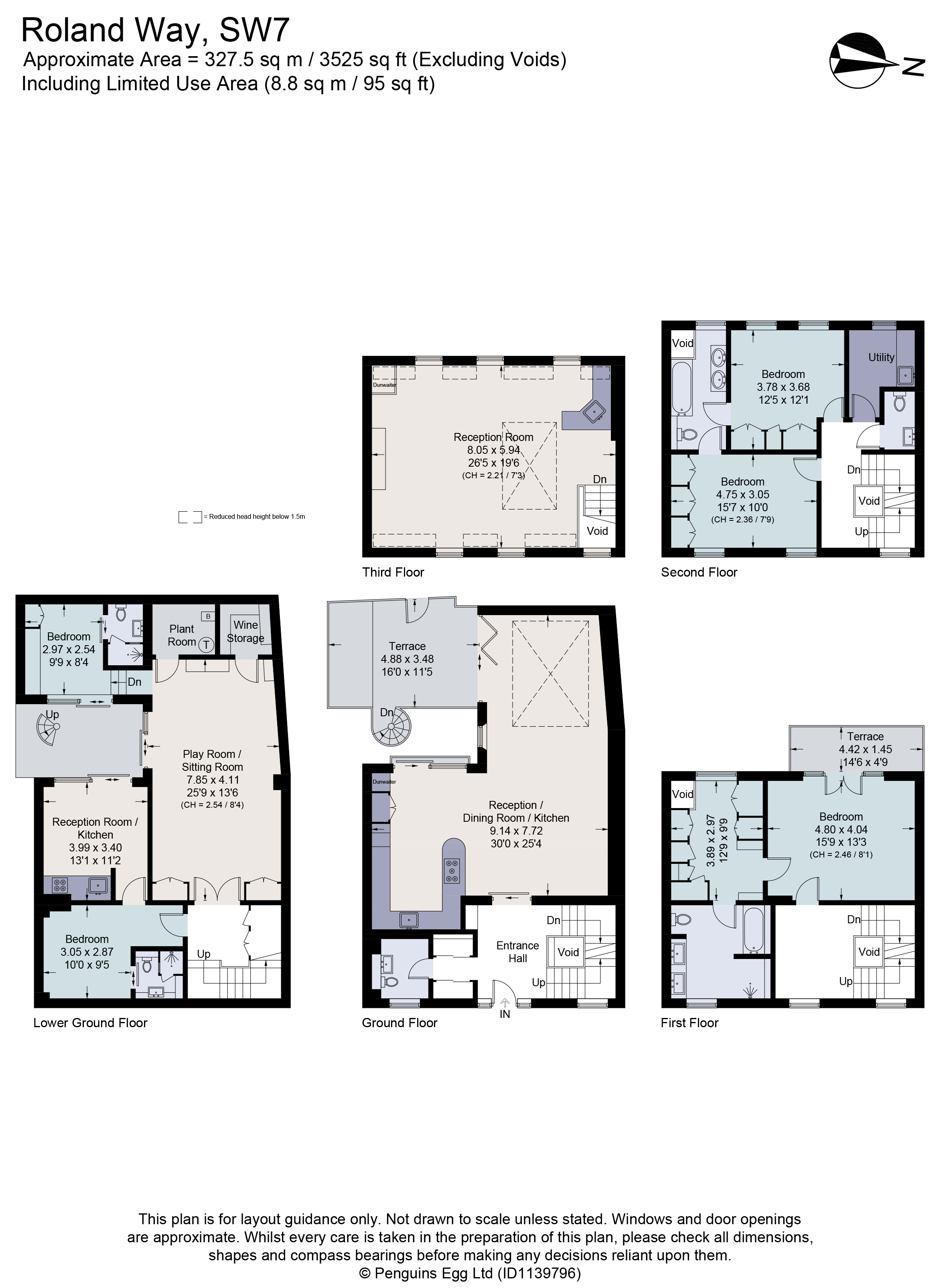 42, Roland Way, London floorplan