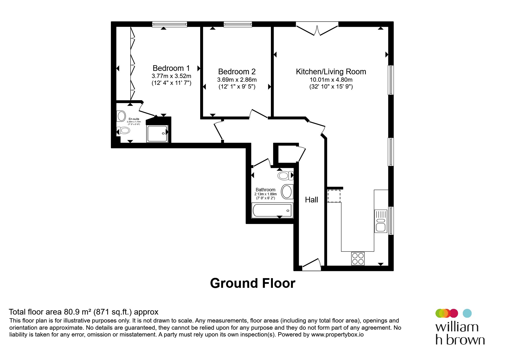 Apartment 6, Cedar House, Oakwood Gardens, Halifax floorplan