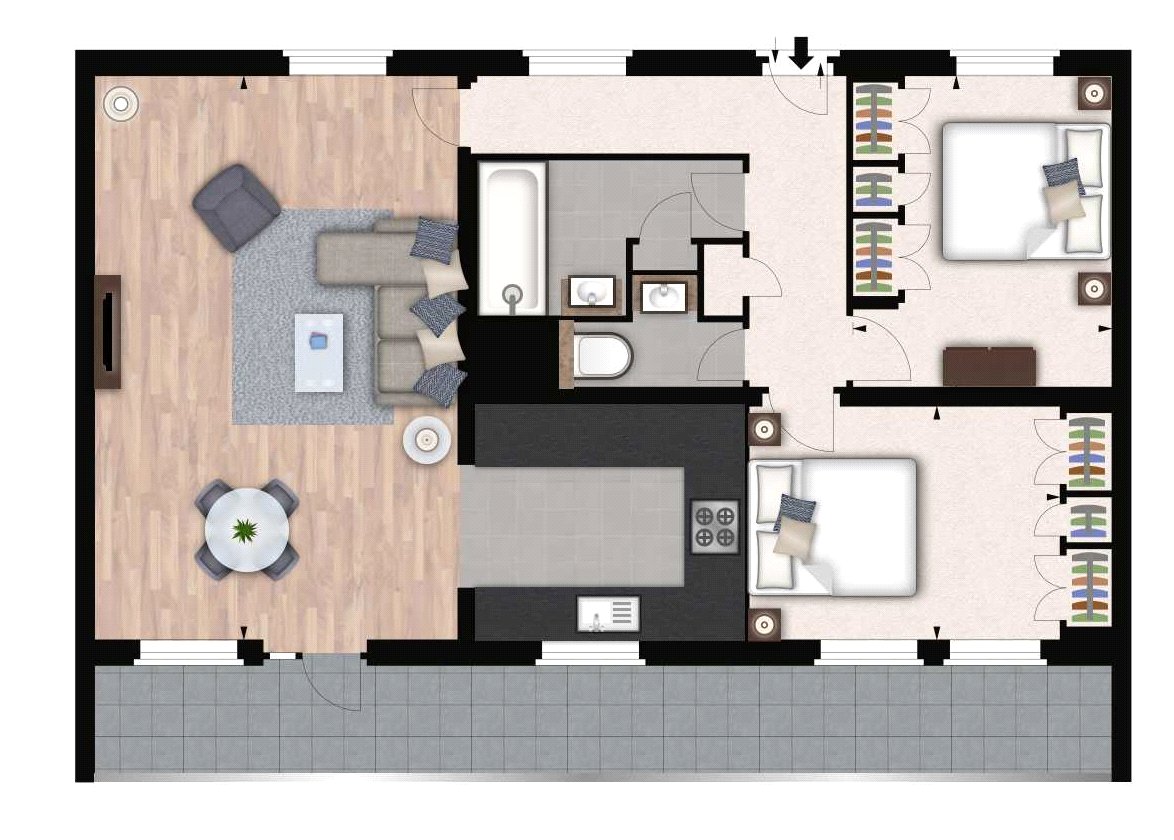 Flat 17, 161, Fulham Road, London floorplan