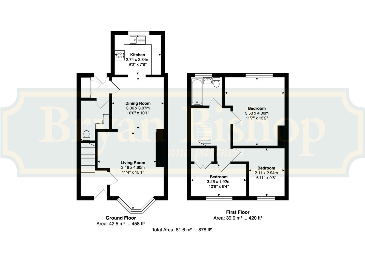 60, Chequers, Welwyn Garden City floorplan