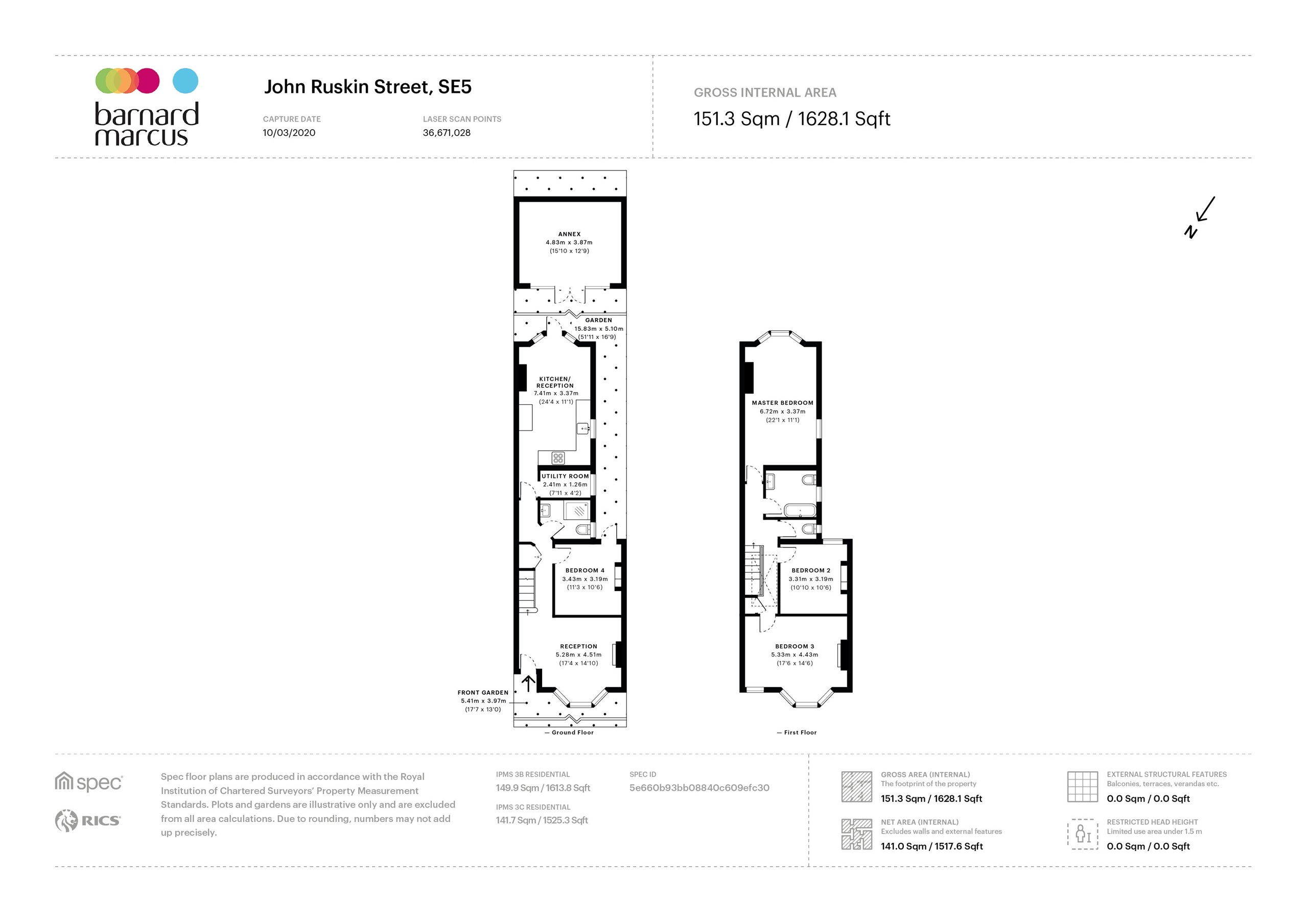 John Ruskin Street, London SE5, 4 bedroom terraced house for sale