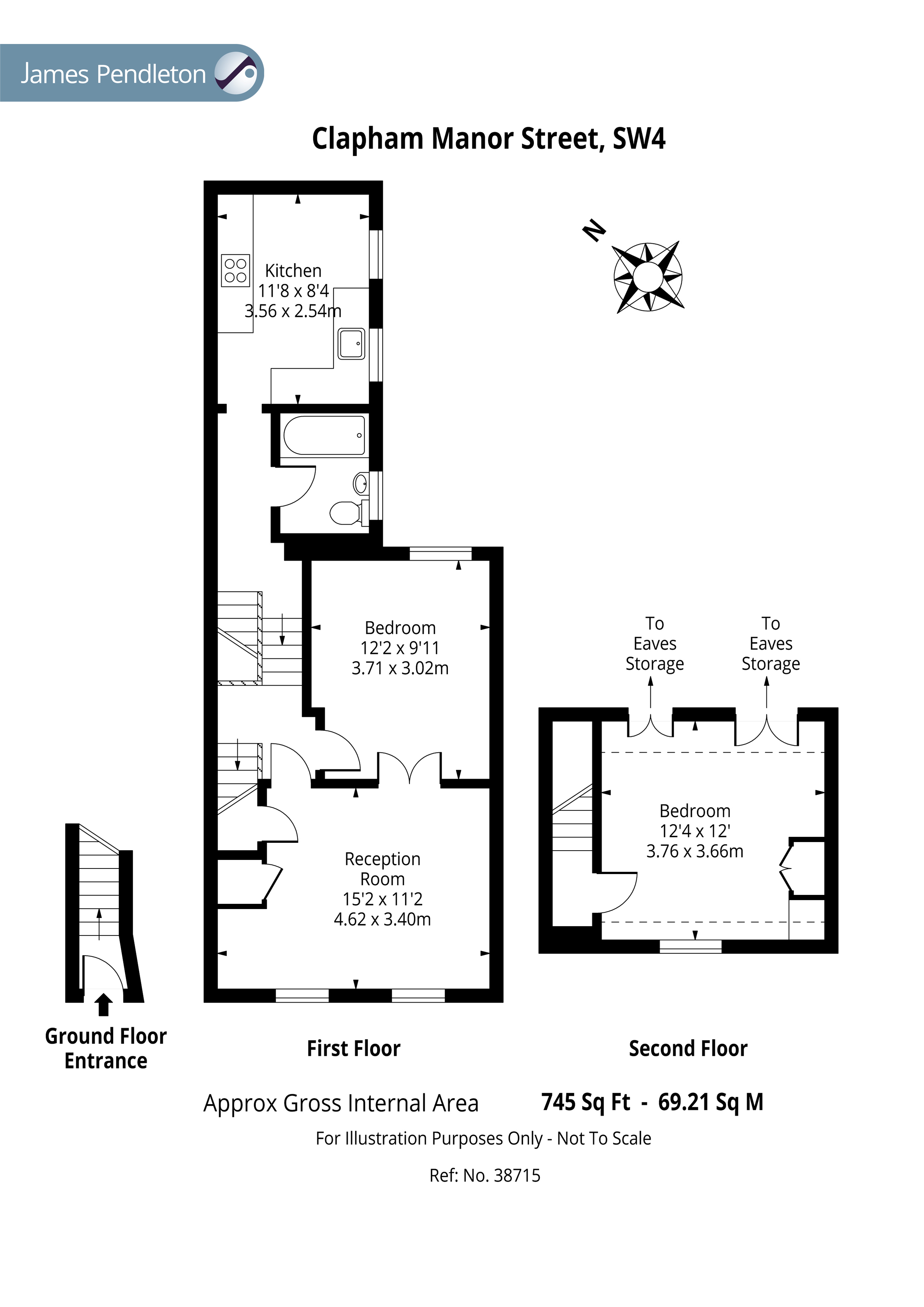 2 Bedrooms Flat for sale in Clapham Manor Street, London SW4