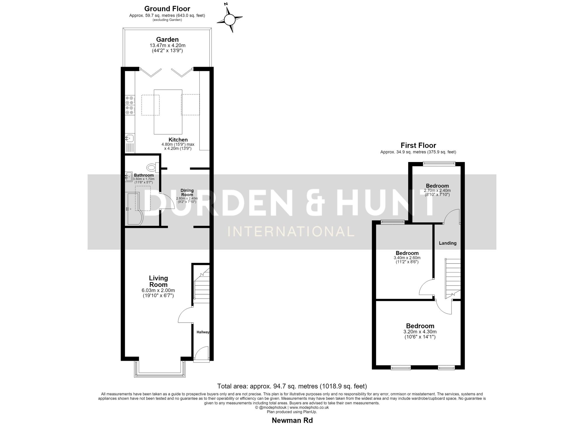 8 Newman Road, London floorplan