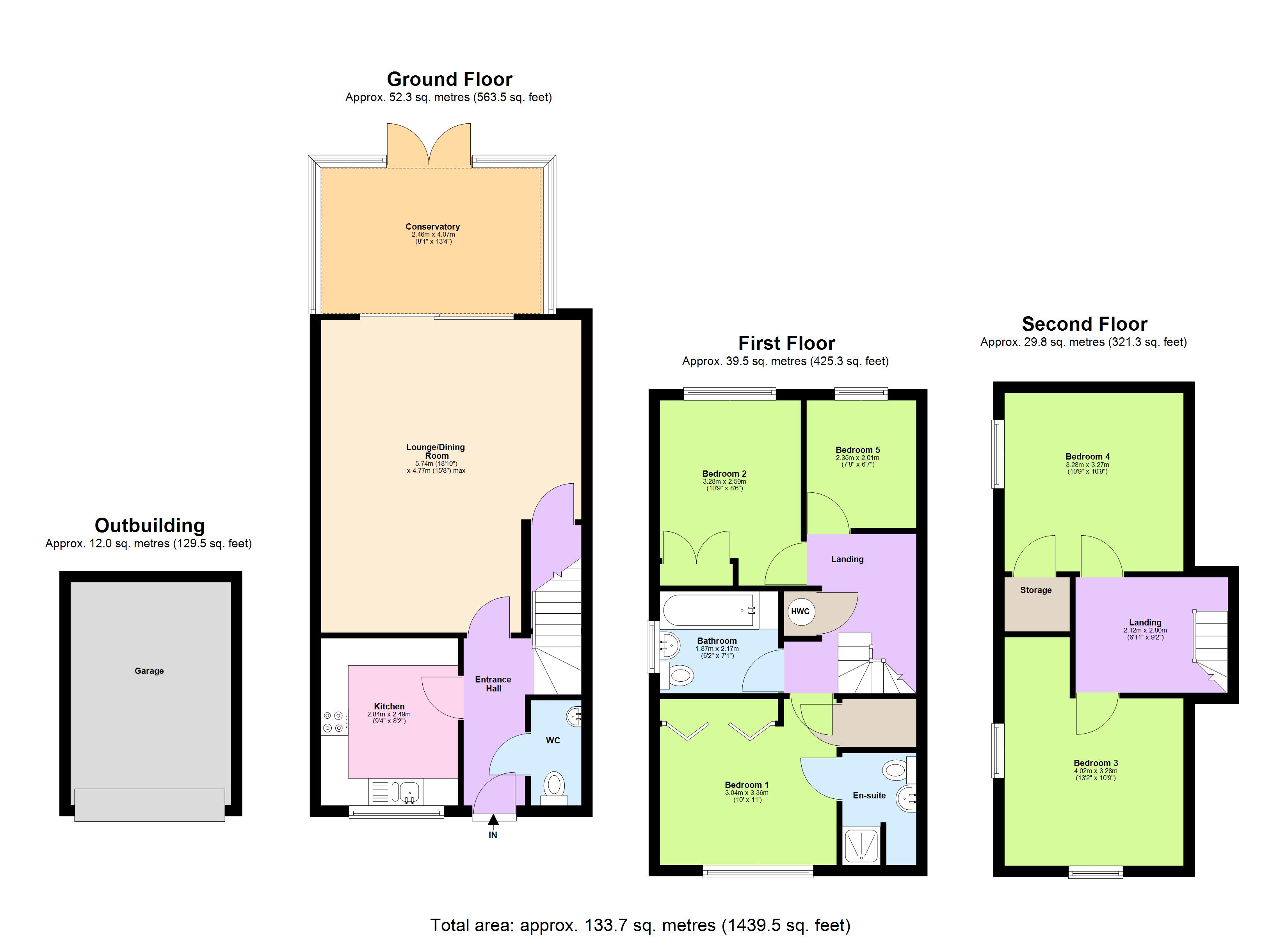 7, Denbigh Close, Hertfordshire floorplan