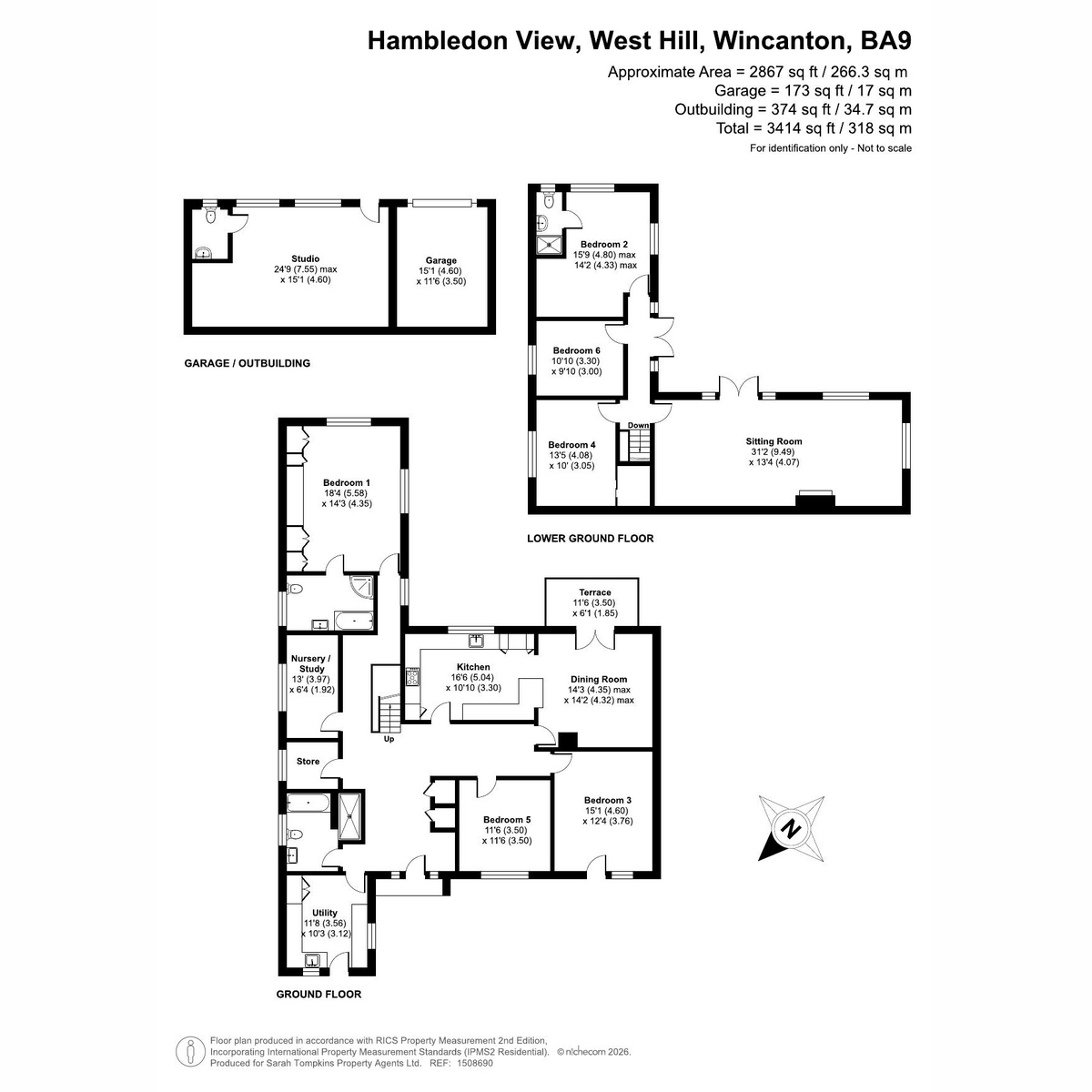 Hambledon View, West Hill, Wincanton floorplan