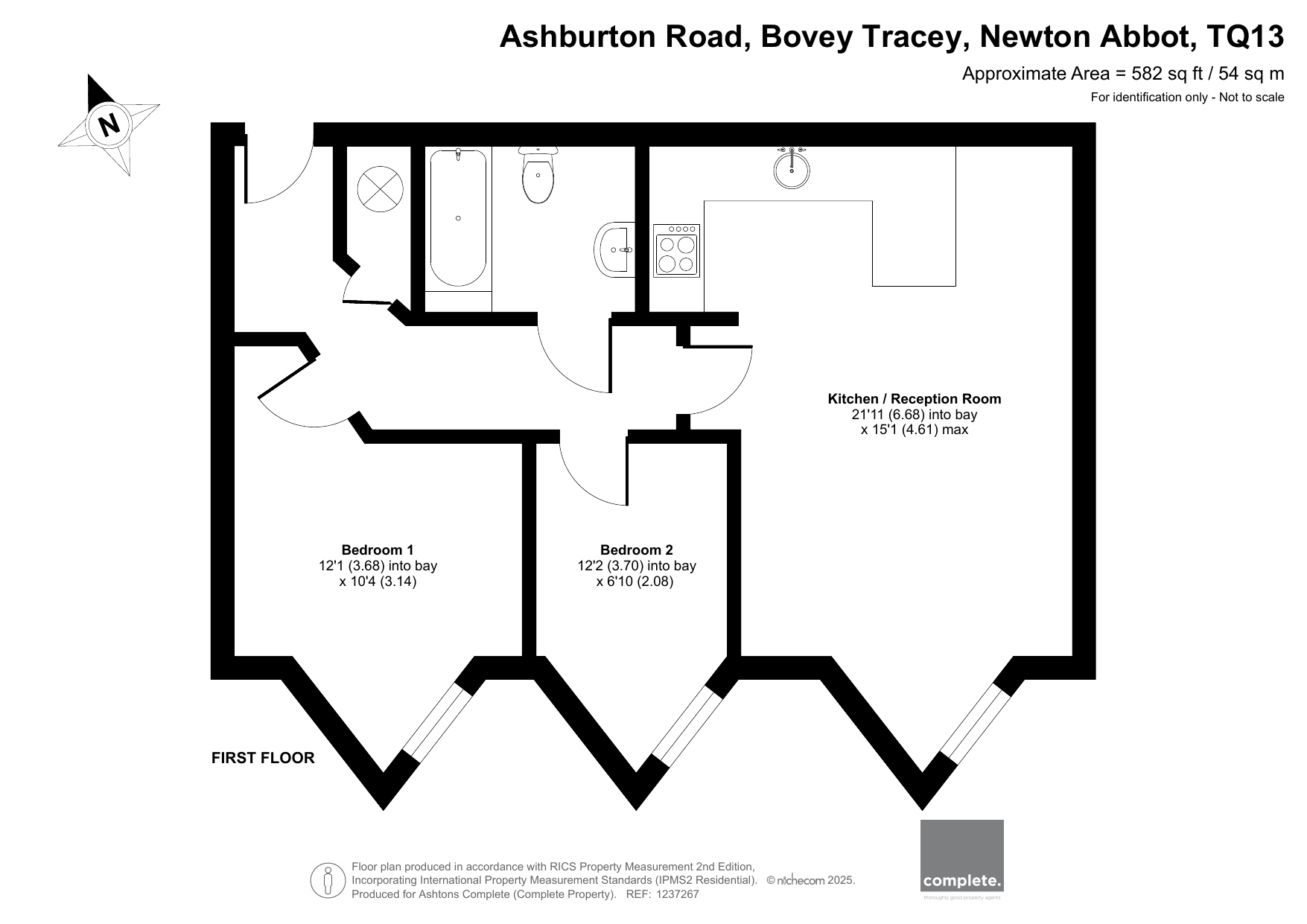 10 Heathfield House, Ashburton Road, Newton Abbot floorplan