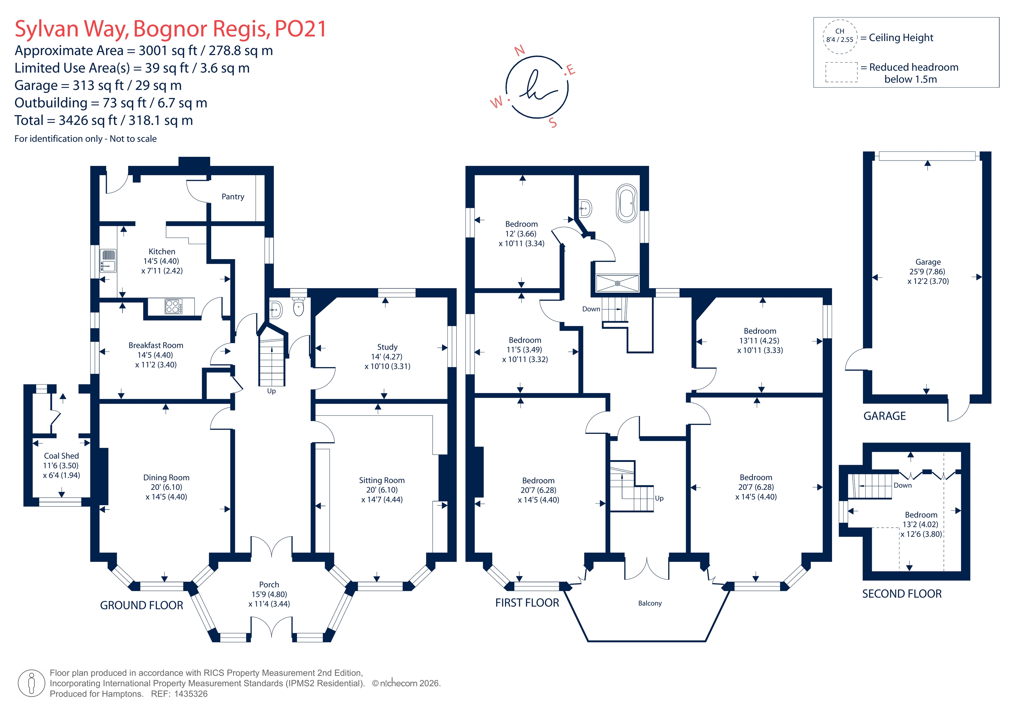 Courtney Lodge, Sylvan Way, Bognor Regis floorplan