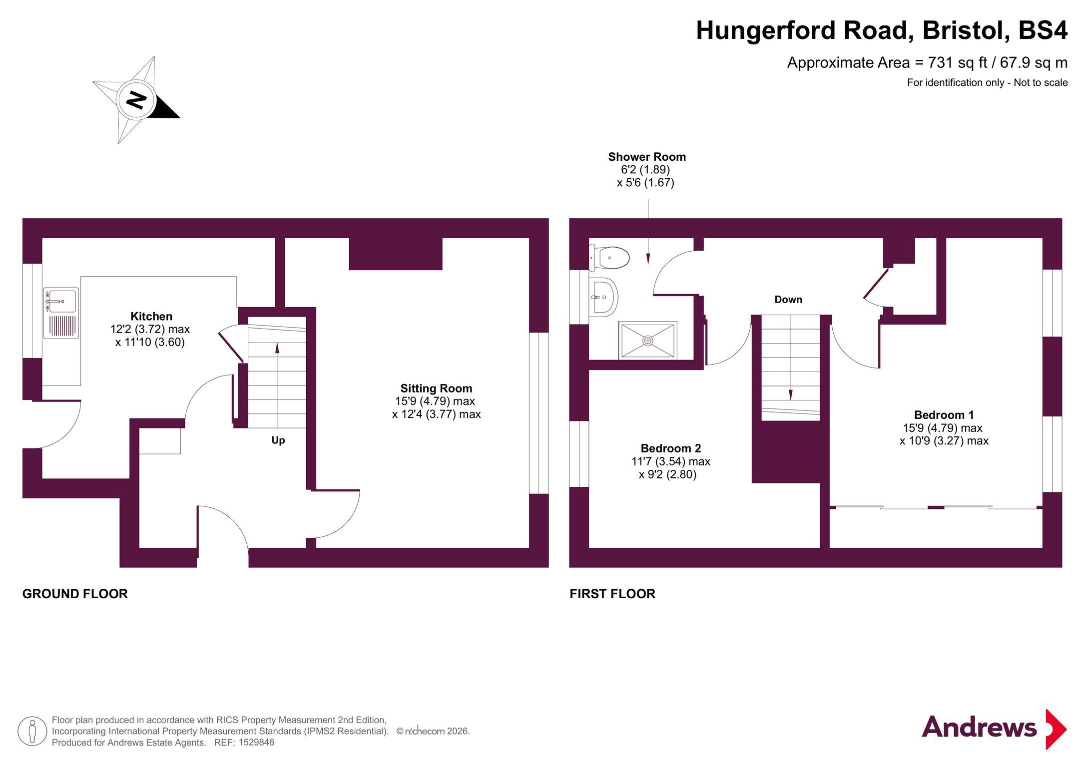 192, Hungerford Road, Bristol floorplan