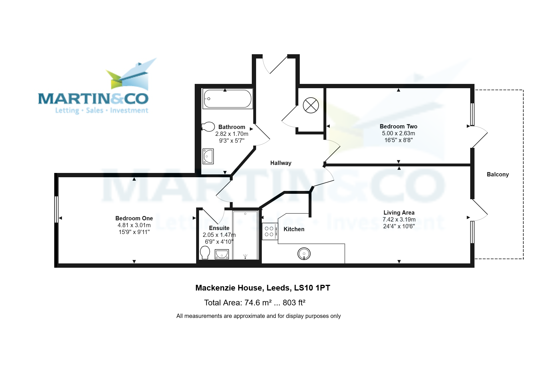 93, MacKenzie House, Leeds floorplan