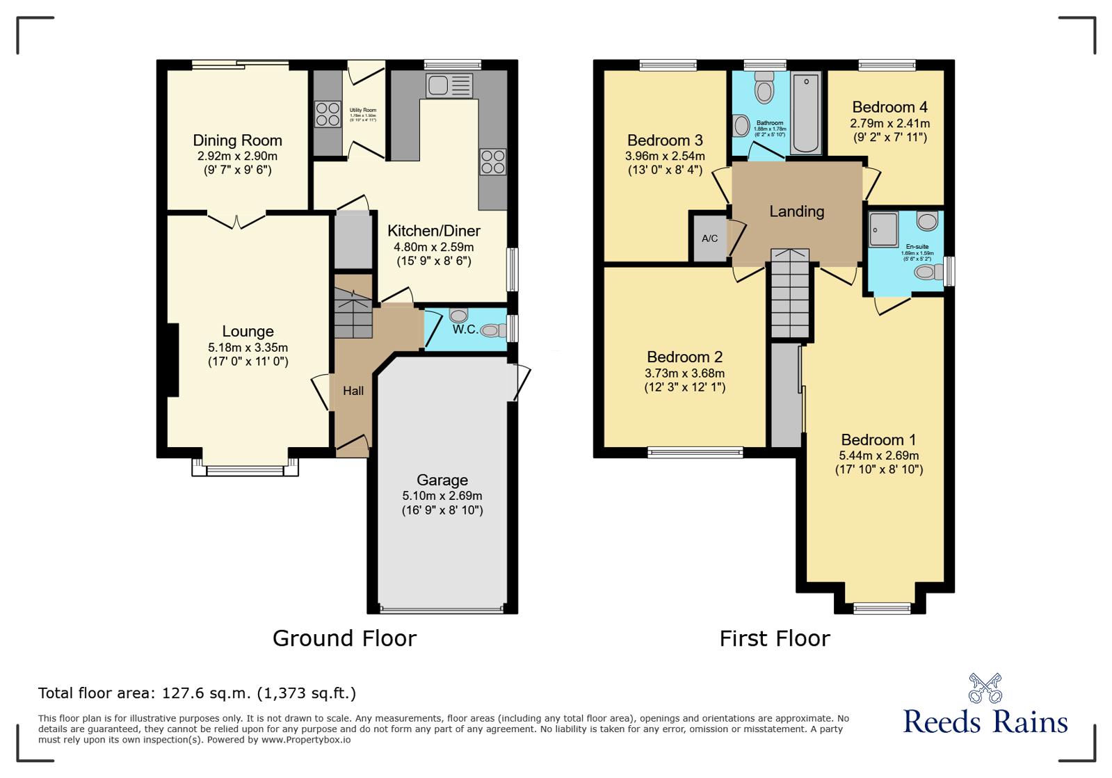 22, Waveney Drive, Cheshire floorplan