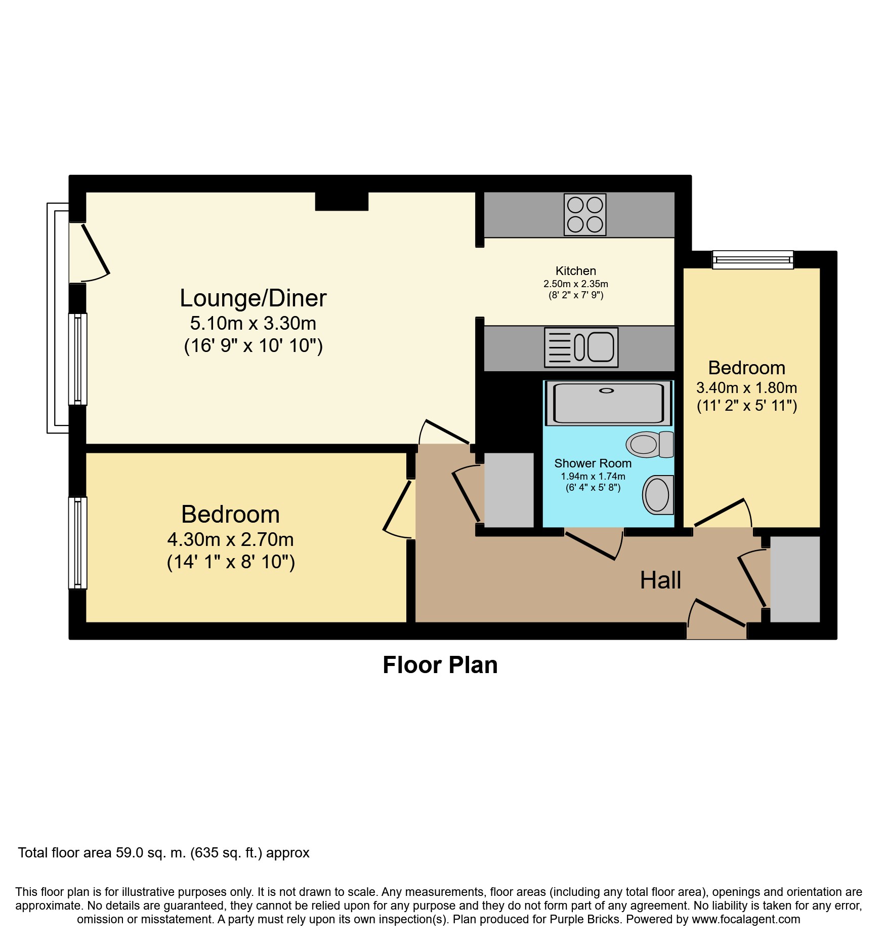 2 Bedrooms Flat for sale in 72-74 De Beauvoir Crescent, London N1