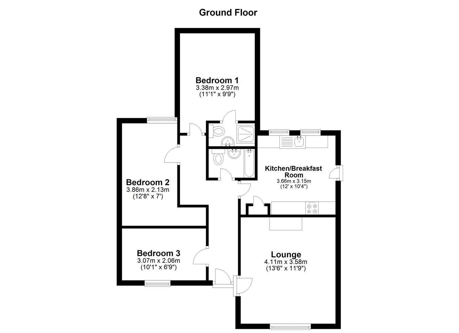 Granby Court, London Road, Wollaston, Wellingborough NN29, 3 bedroom