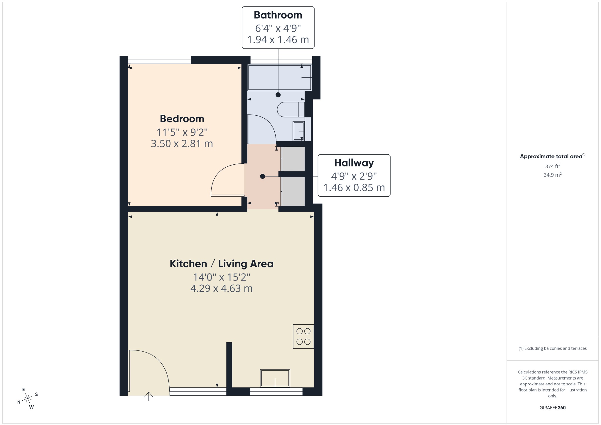 9 Peartree Close, South Ockendon, Essex floorplan