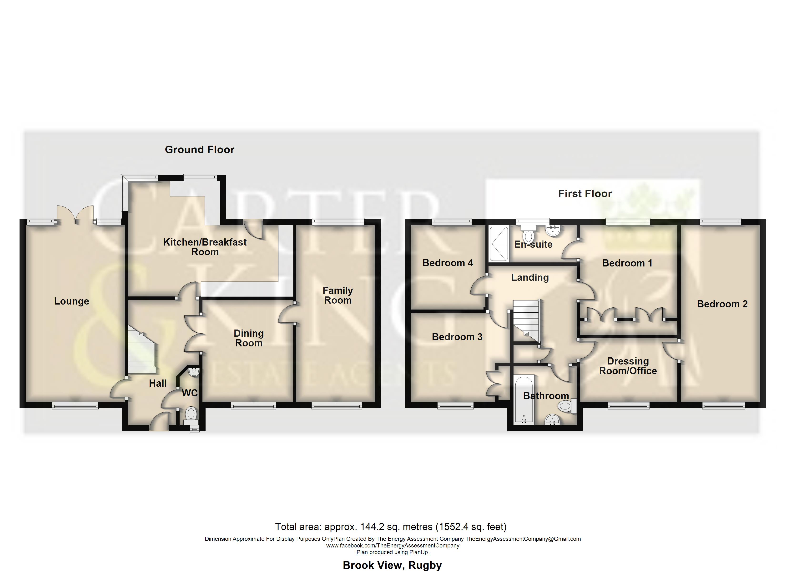2, Brook View, Rugby floorplan