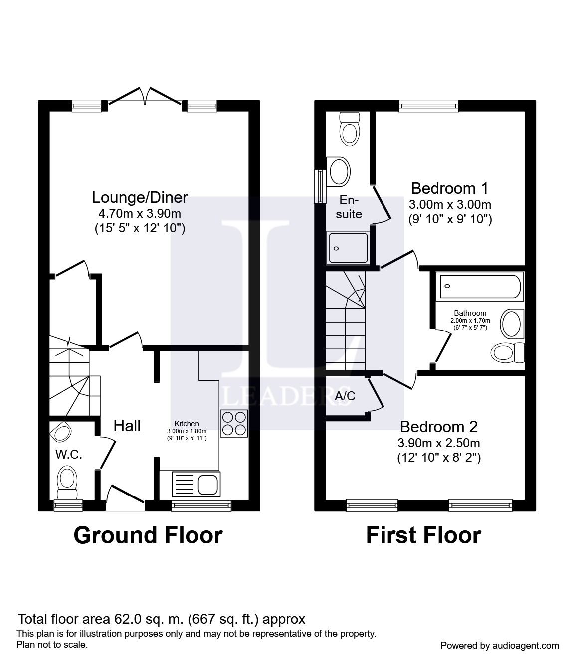 2 Bedrooms End terrace house to rent in Treble Close, Buckingham MK18