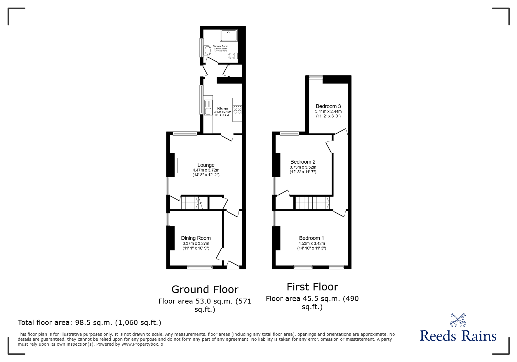 180, Turner Street, Staffordshire floorplan