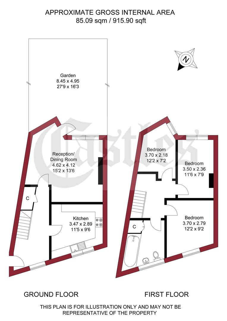 Beaconsfield Road, Edmonton floorplan