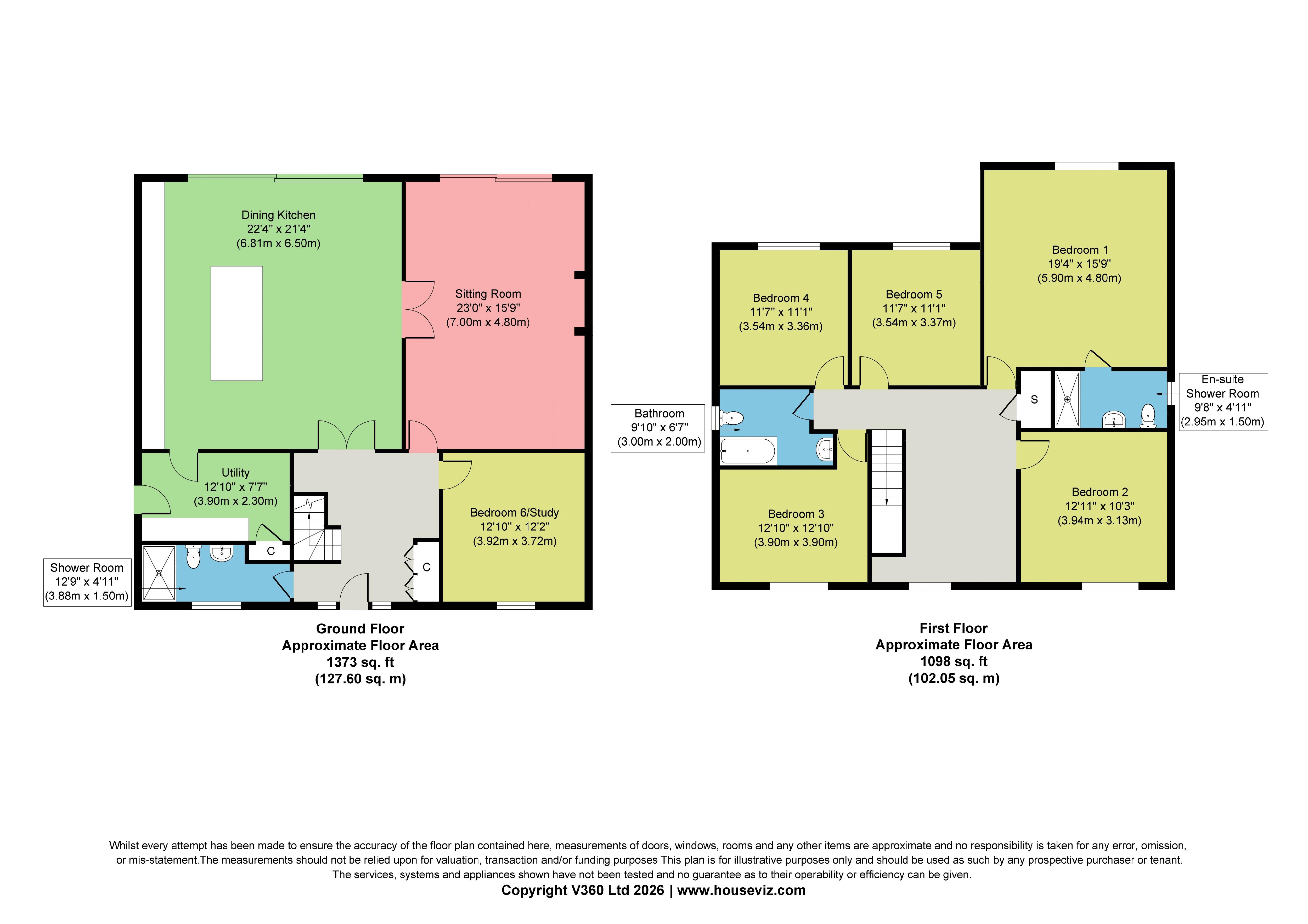 Fairview House, Back Lane South, Pickering floorplan
