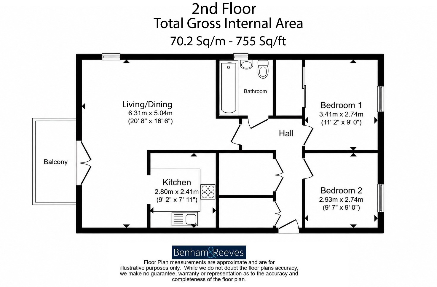 12, Estella Apartments, 20, Grove Crescent Road, Stratford floorplan