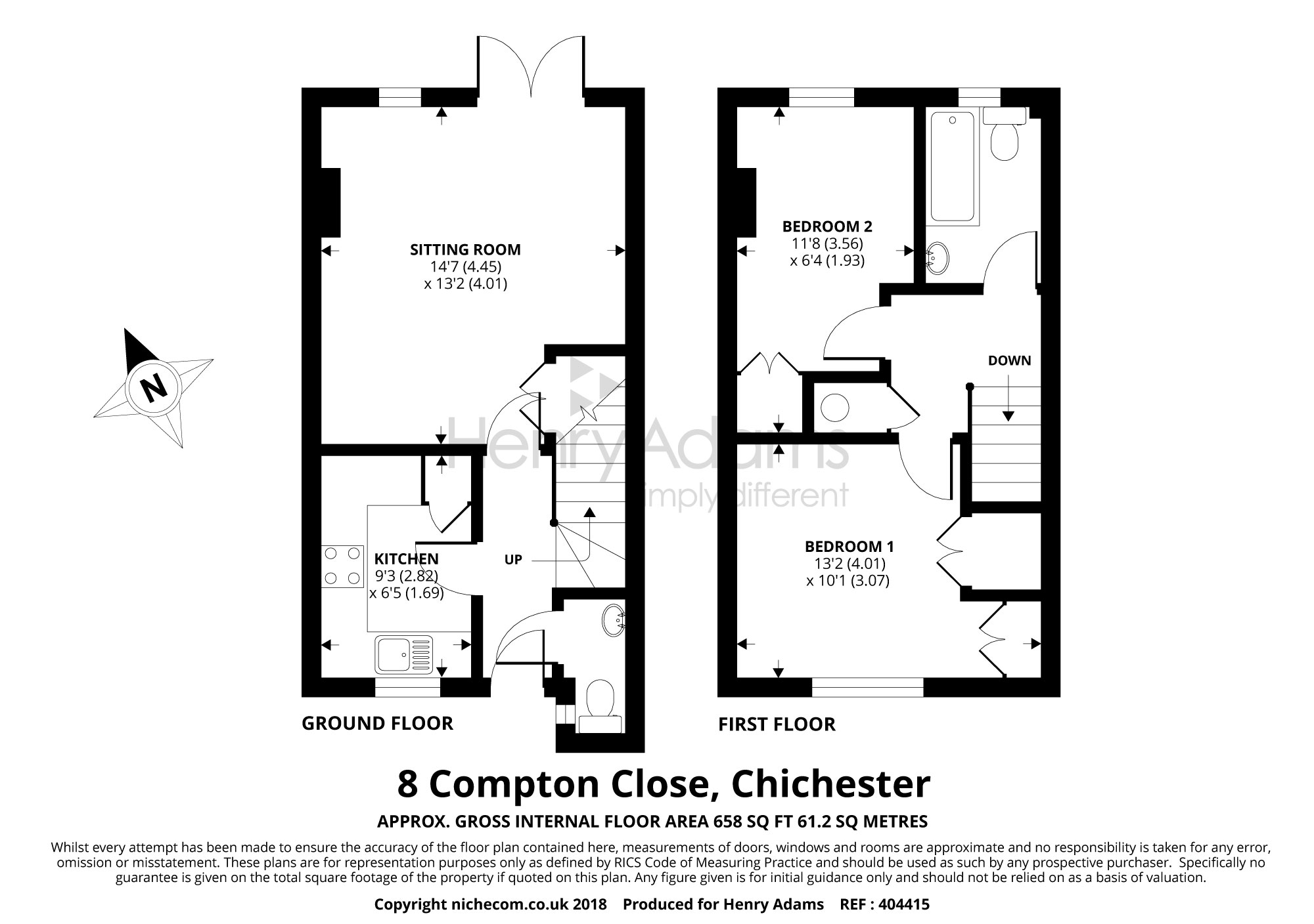 2 Bedrooms  for sale in Compton Close, Chichester PO19