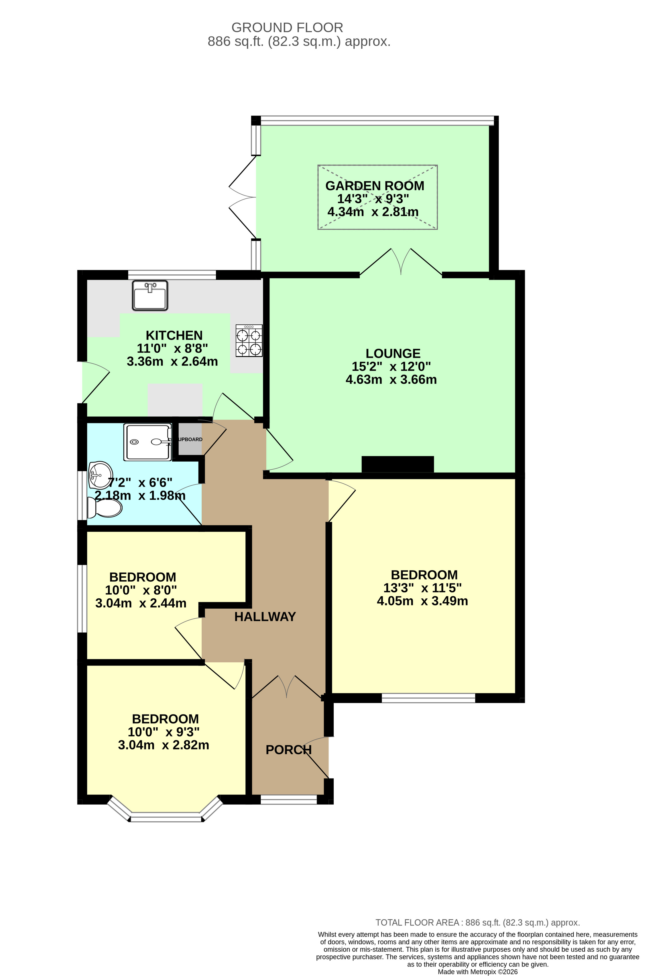 4, The Meadows, Selby floorplan