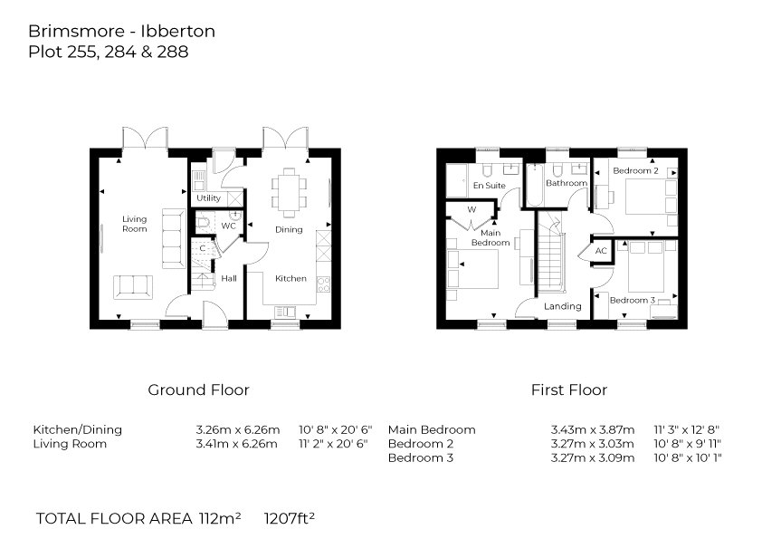 Plot 284 The Ibberton, Somerset floorplan