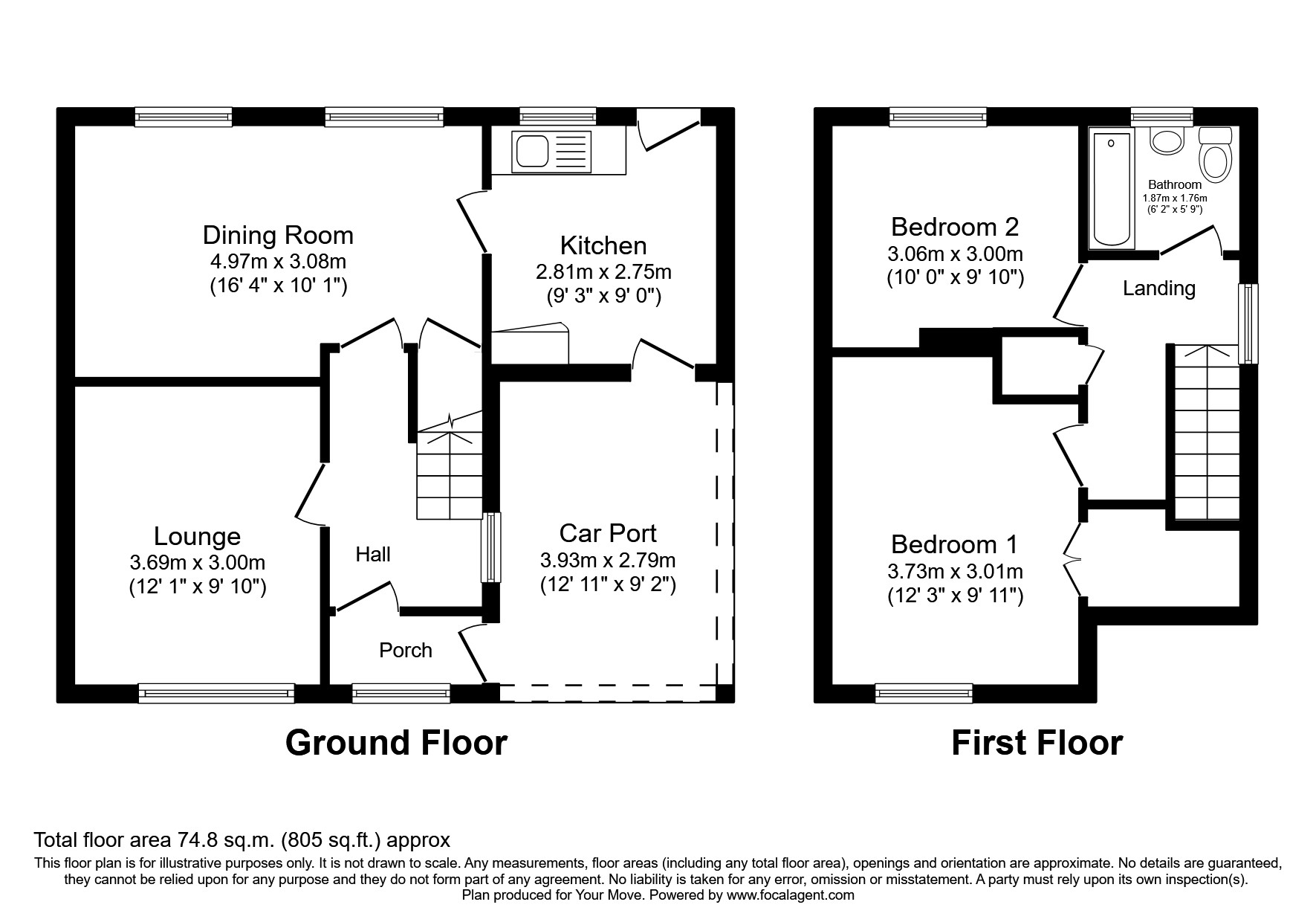 Manor Close, Codsall, Wolverhampton, Staffordshire WV8, 2 bedroom end