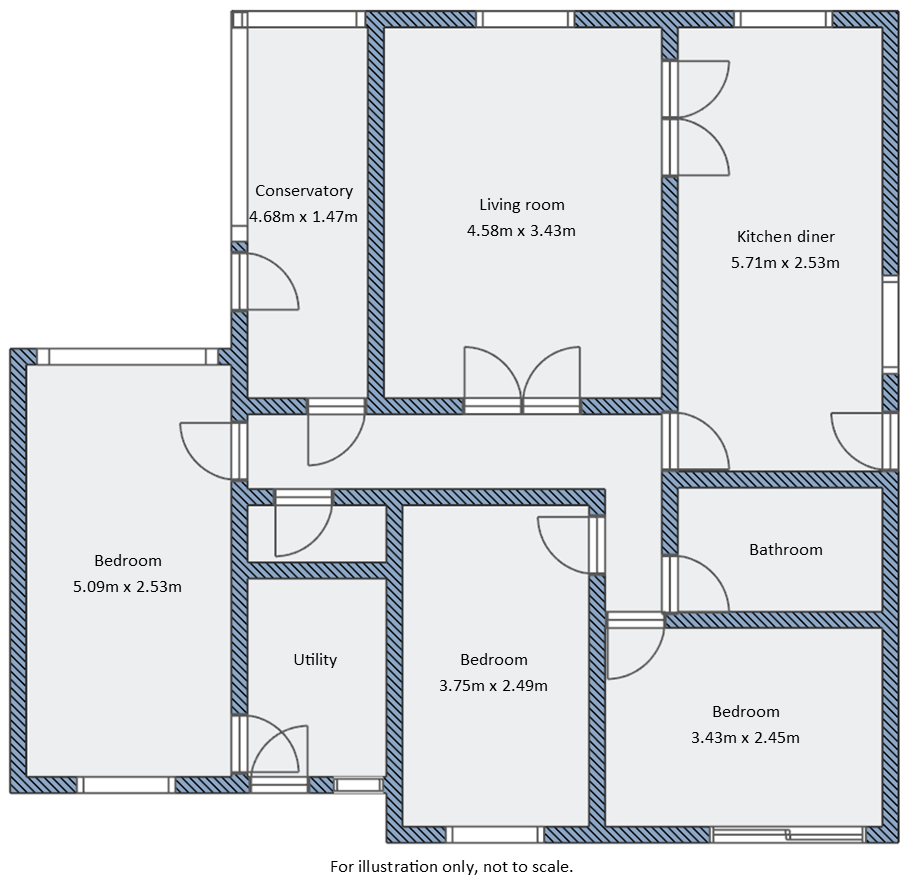 16 Summerfield Close, St. Austell floorplan