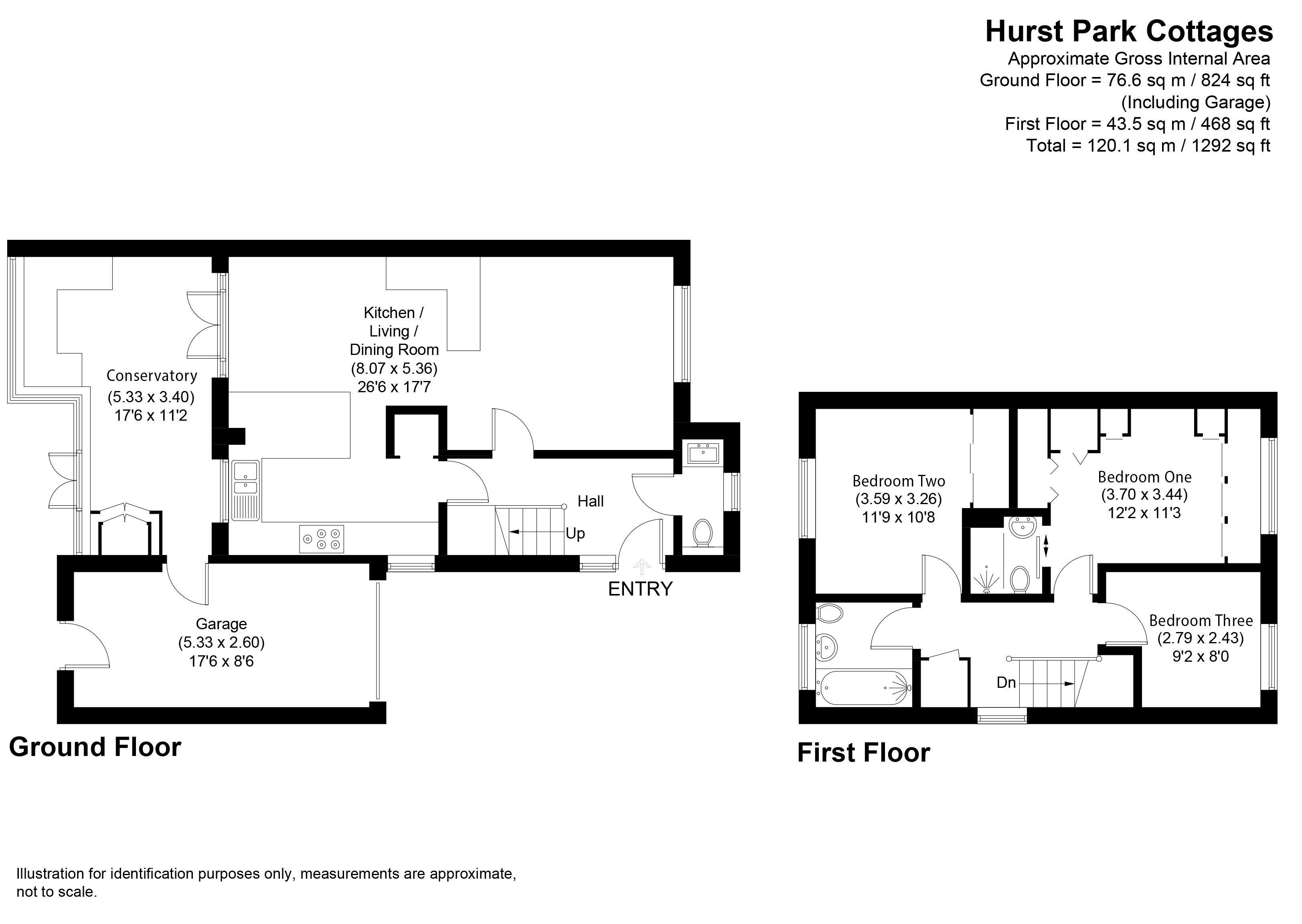 34, Hurst Park Cottages, Pershore floorplan