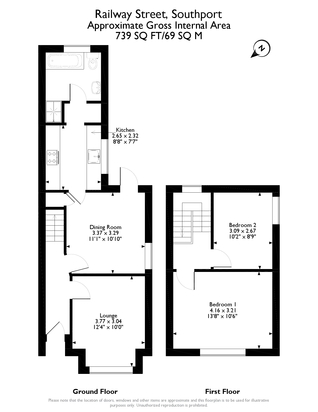 2 Bedrooms Semi-detached house to rent in Railway Street, Birkdale Southport PR8