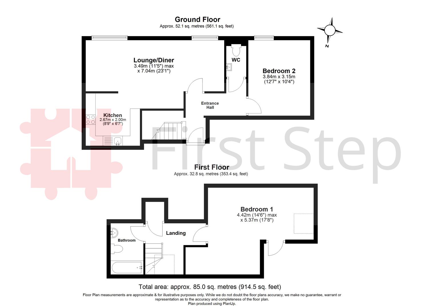 207 East Wing, Fairfield Hall, Kingsley Avenue, Hitchin floorplan