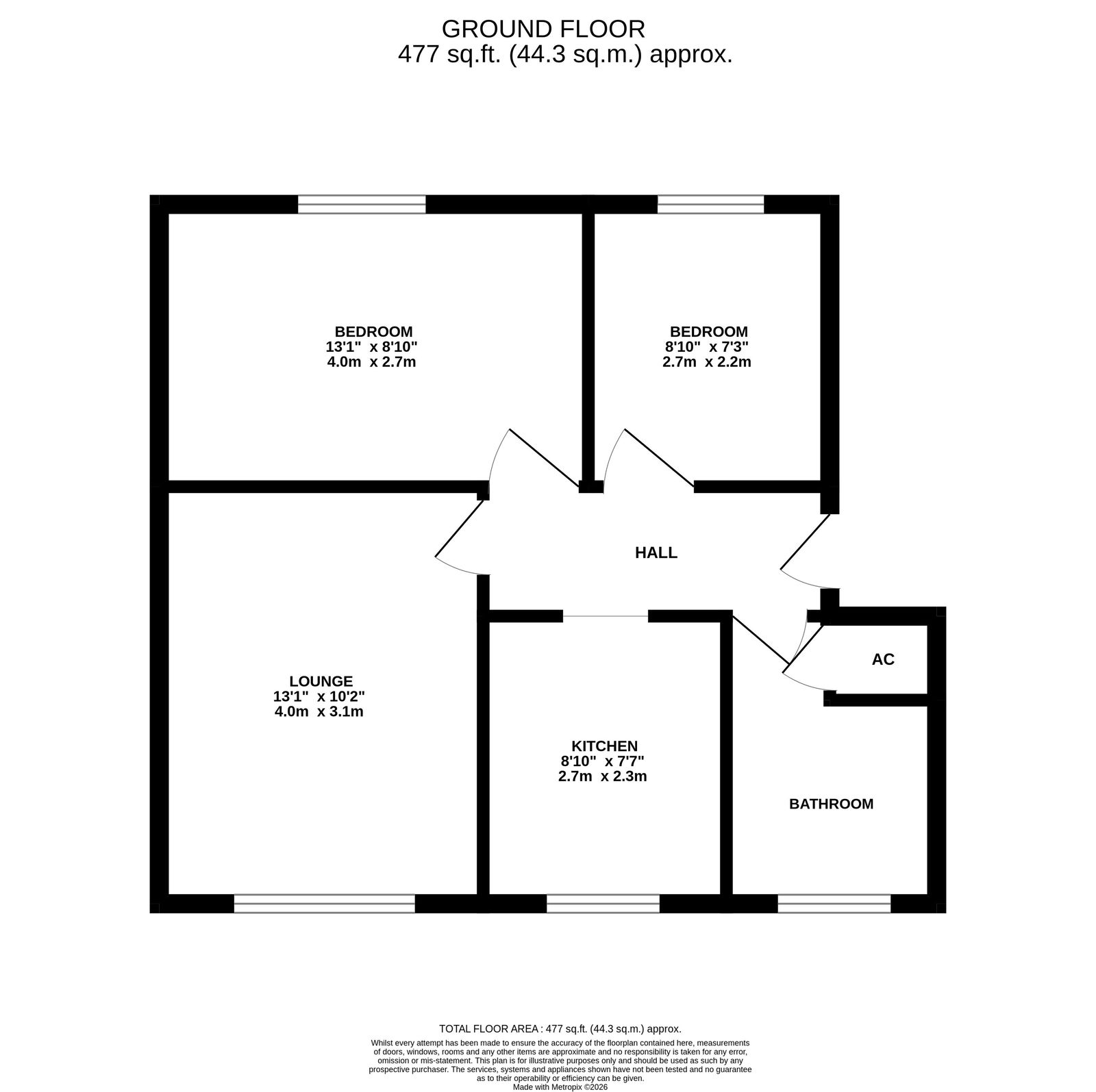 9, The Cross, Sandy floorplan