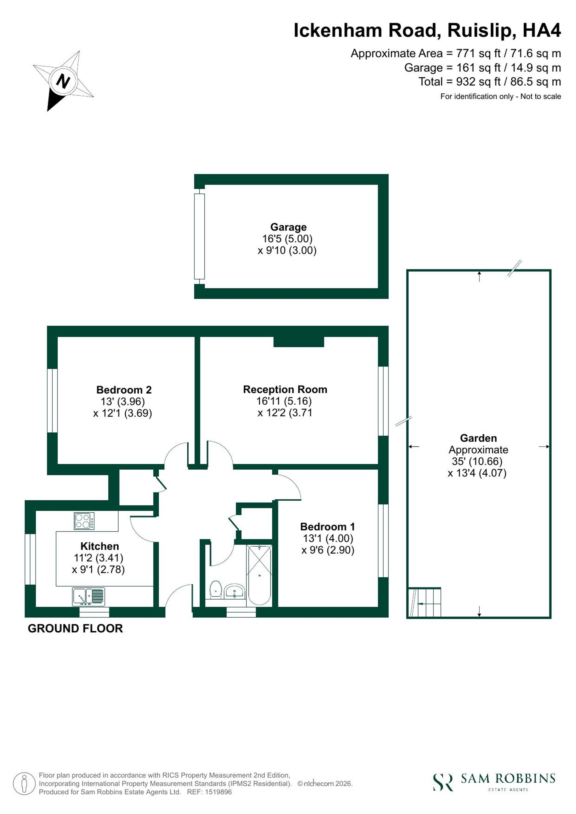7 Fairfield Court Ickenham Road, Ruislip floorplan