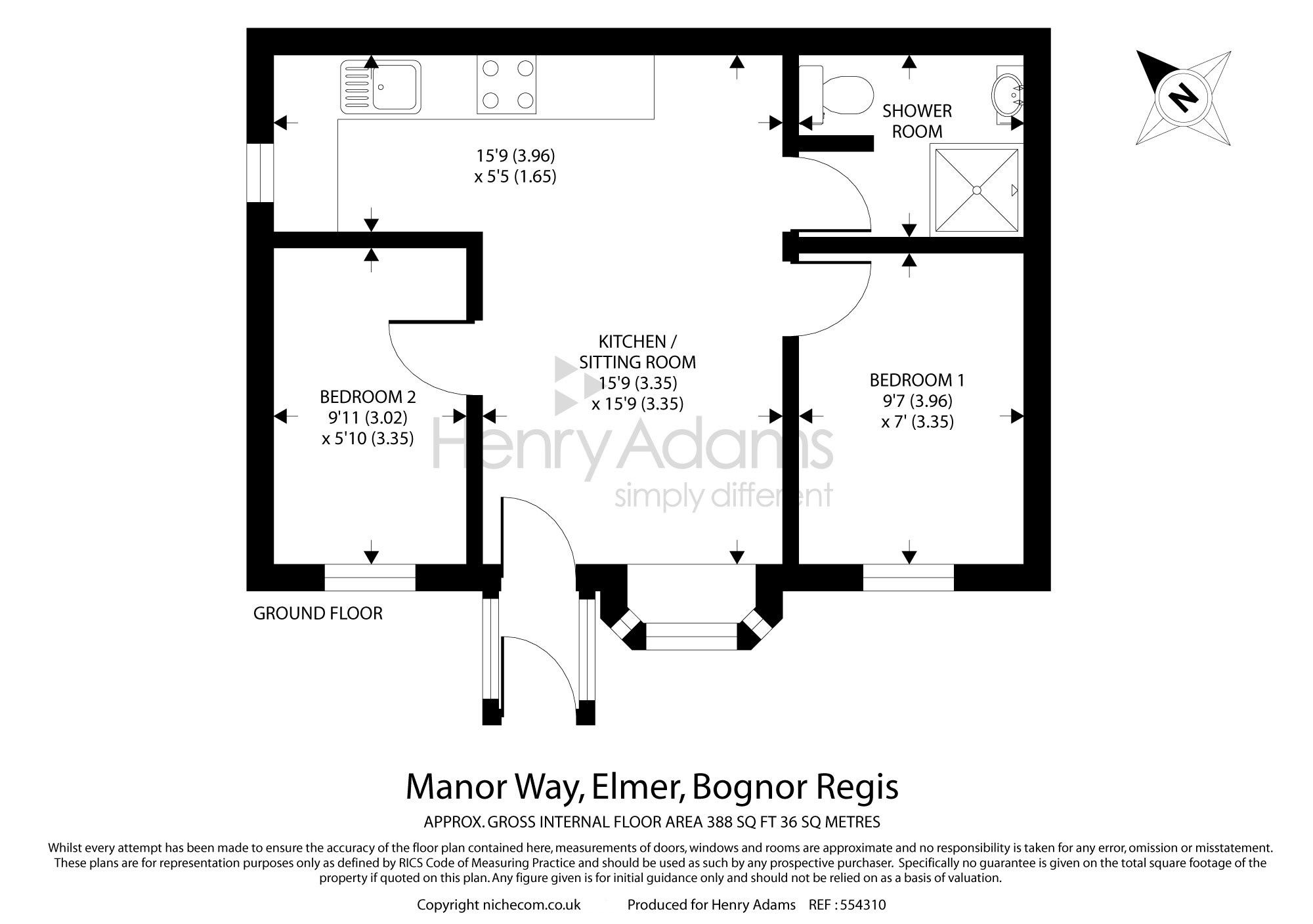 6 Sussex Court Manor Way, Bognor Regis floorplan