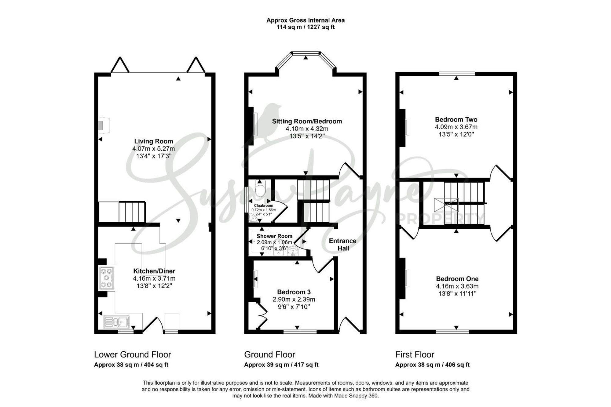 1 Grove Hurst Marlborough Road, Ventnor floorplan