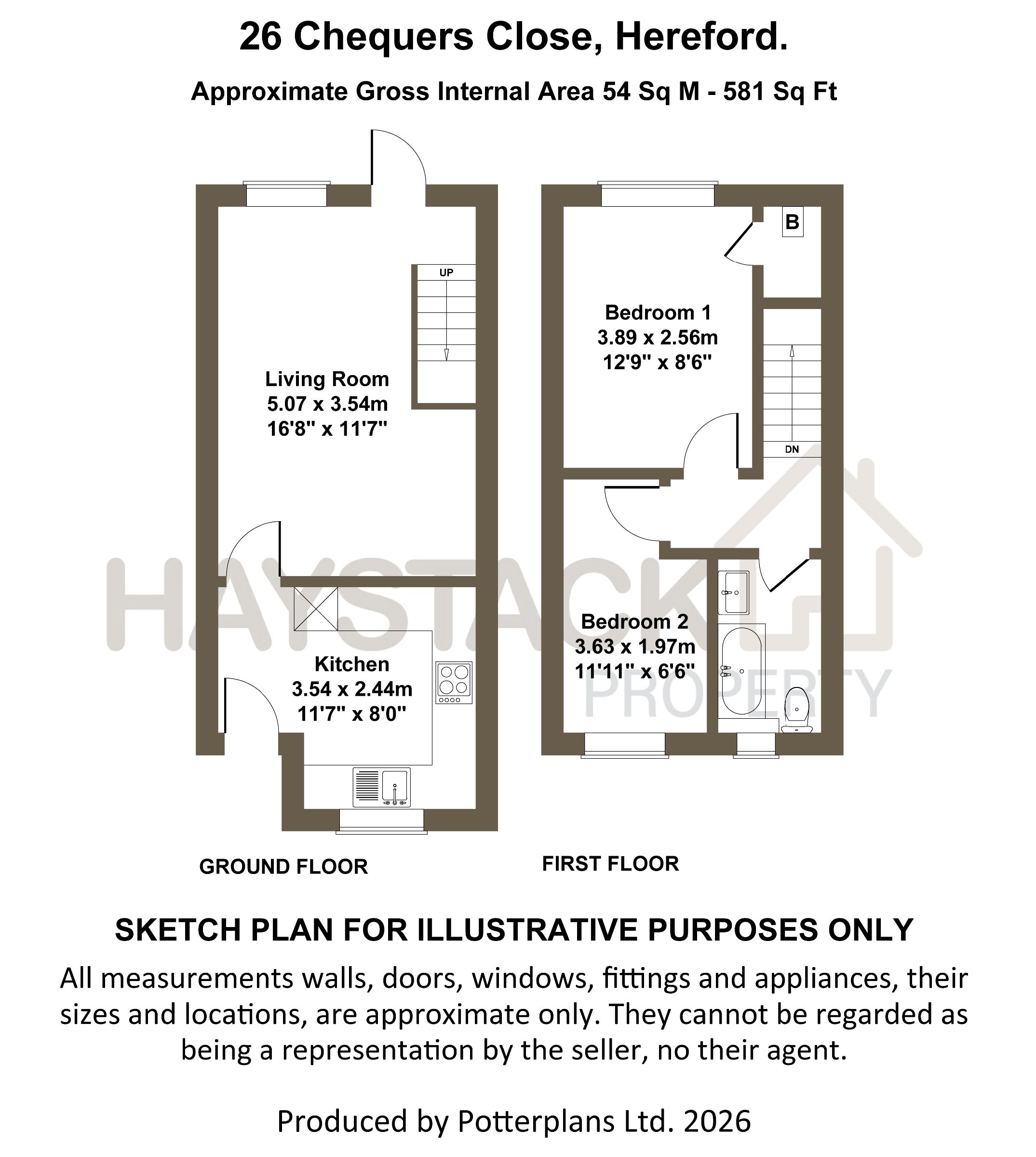 26 Chequers Close, Hereford floorplan