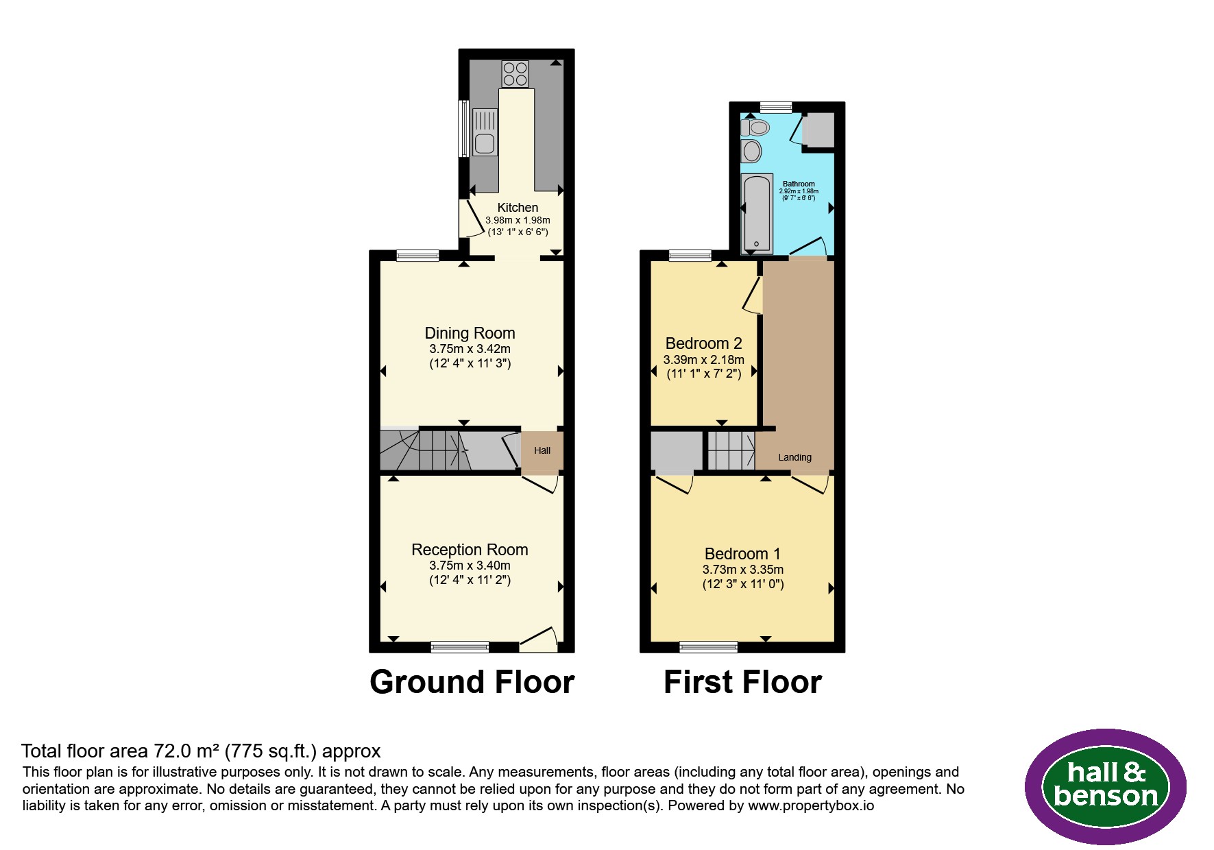 96, Manchester Street, Derby floorplan
