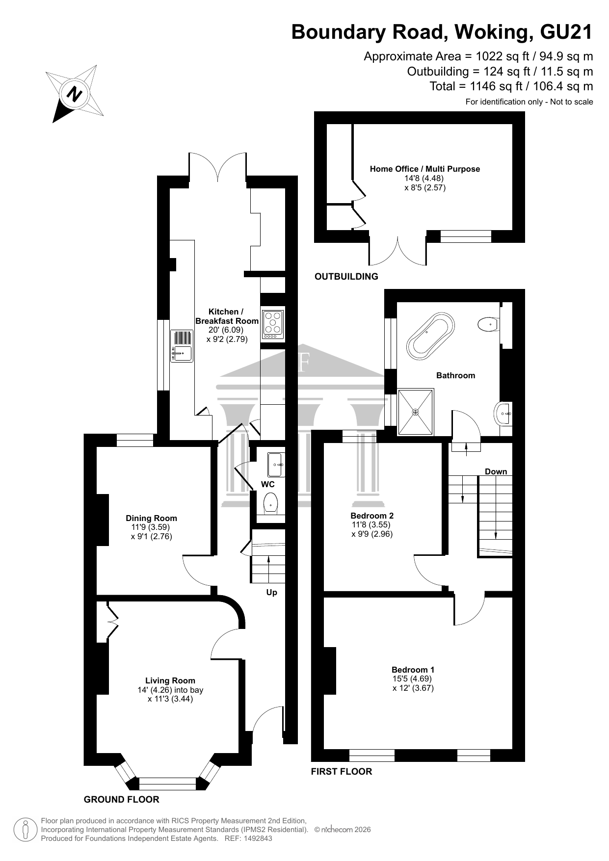 107 Boundary Road, Woking floorplan