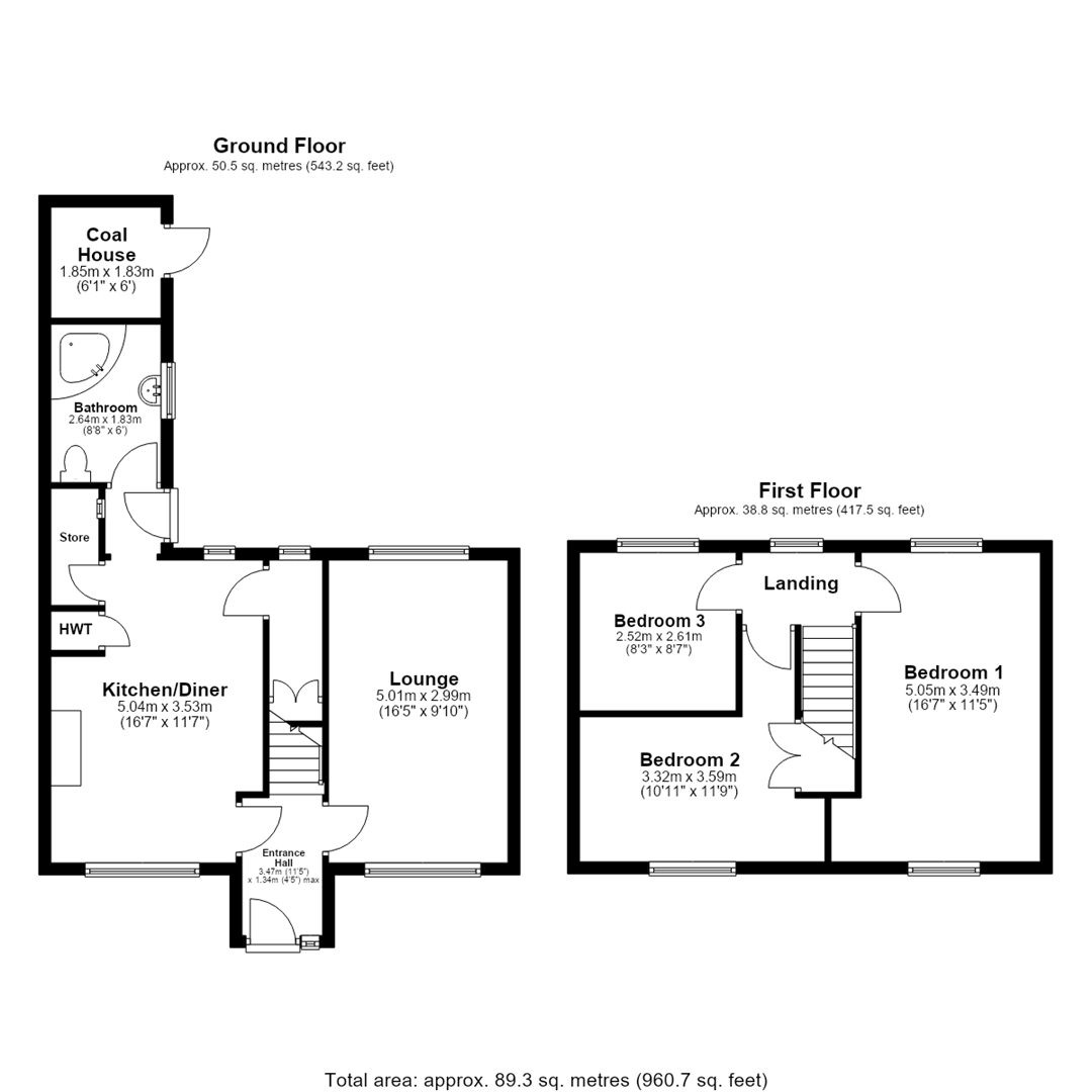 6, Dene Close, Goole floorplan