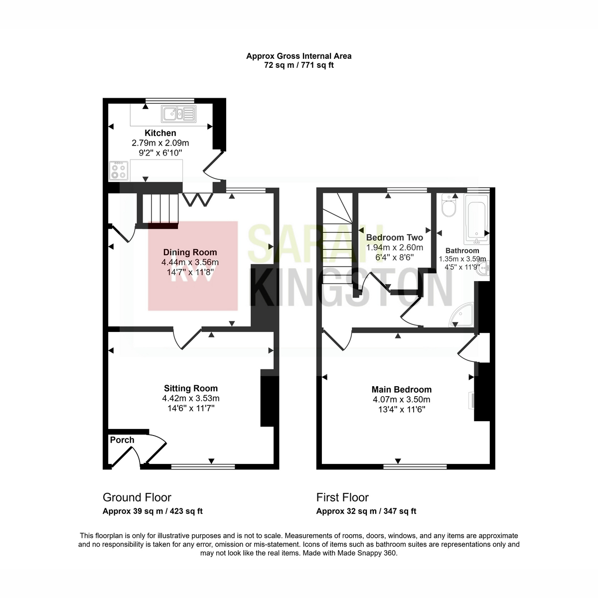 Front Street, Durham floorplan
