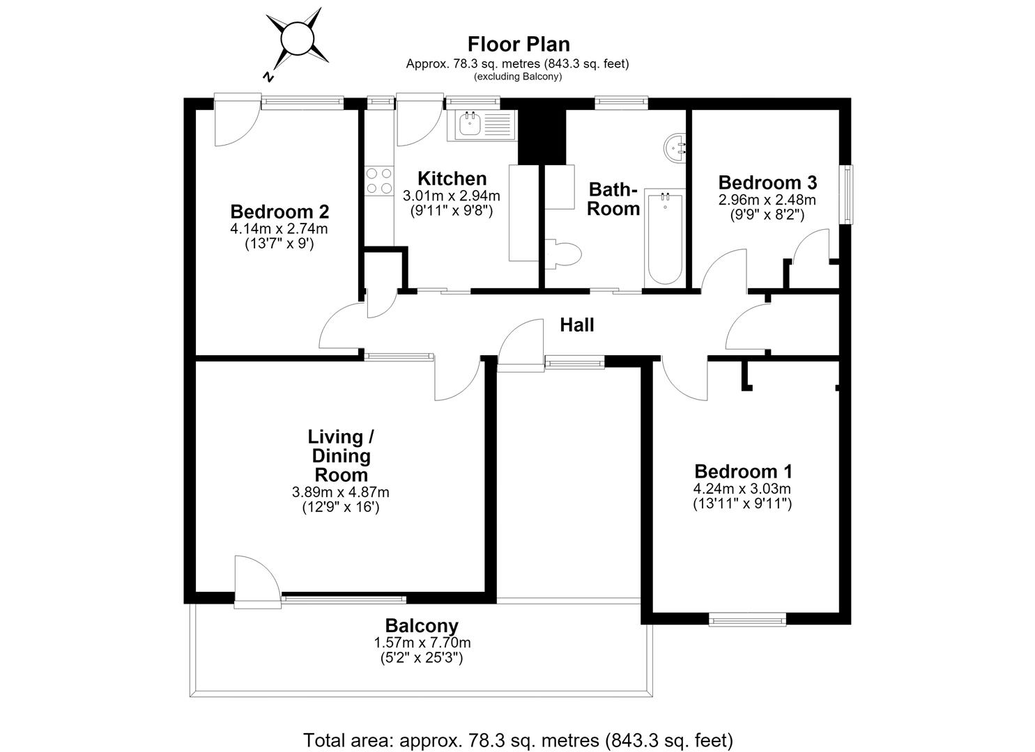 8 Carlton Court, Carlton Way, Cambridge floorplan