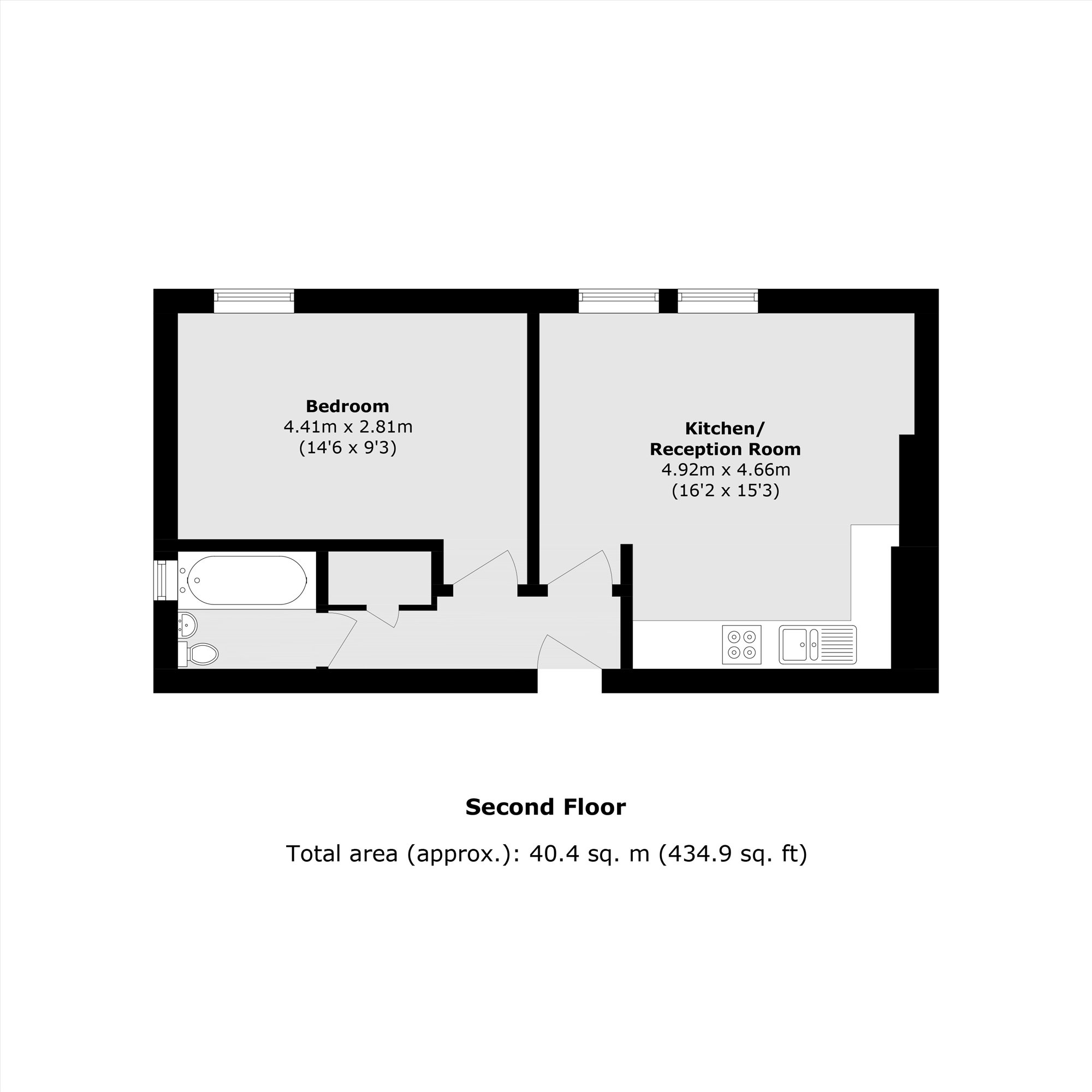 Flat 6, 169, Cromwell Road, London floorplan