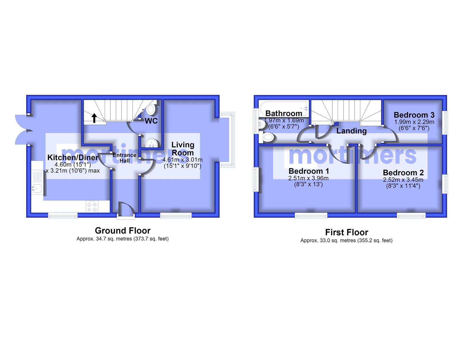 22, Barley Close, Whalley floorplan