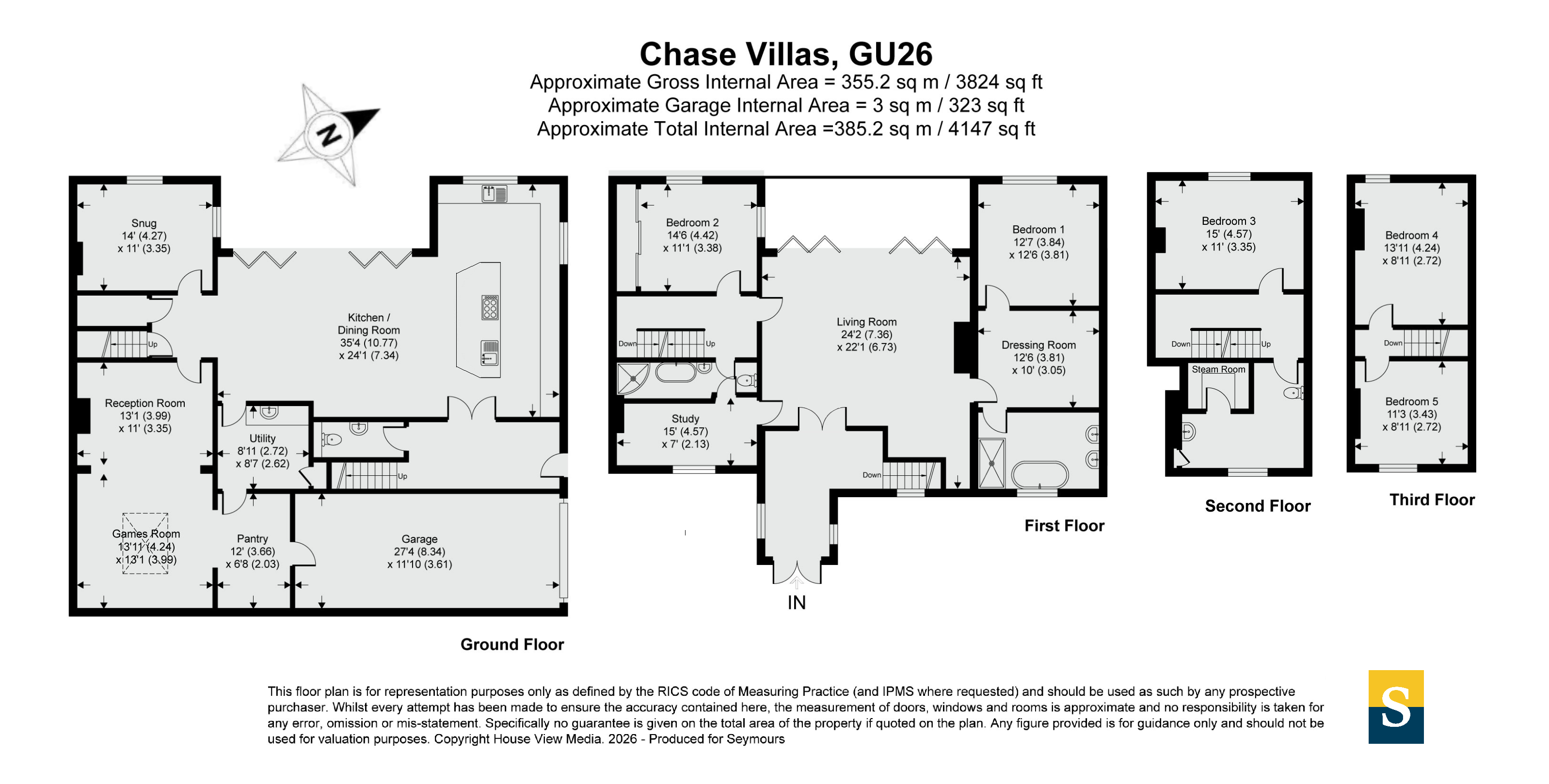 Half Acre, 2 Chase Villas,, Seven Thorns Lane, Hindhead floorplan