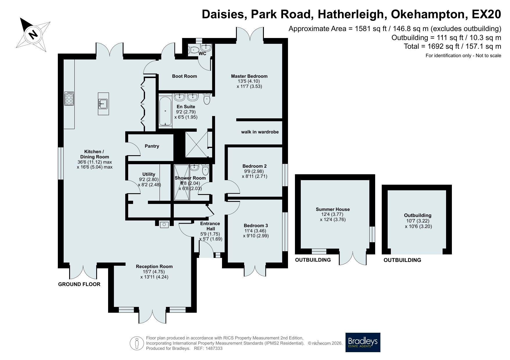 Daisies,, Park Road, Okehampton floorplan