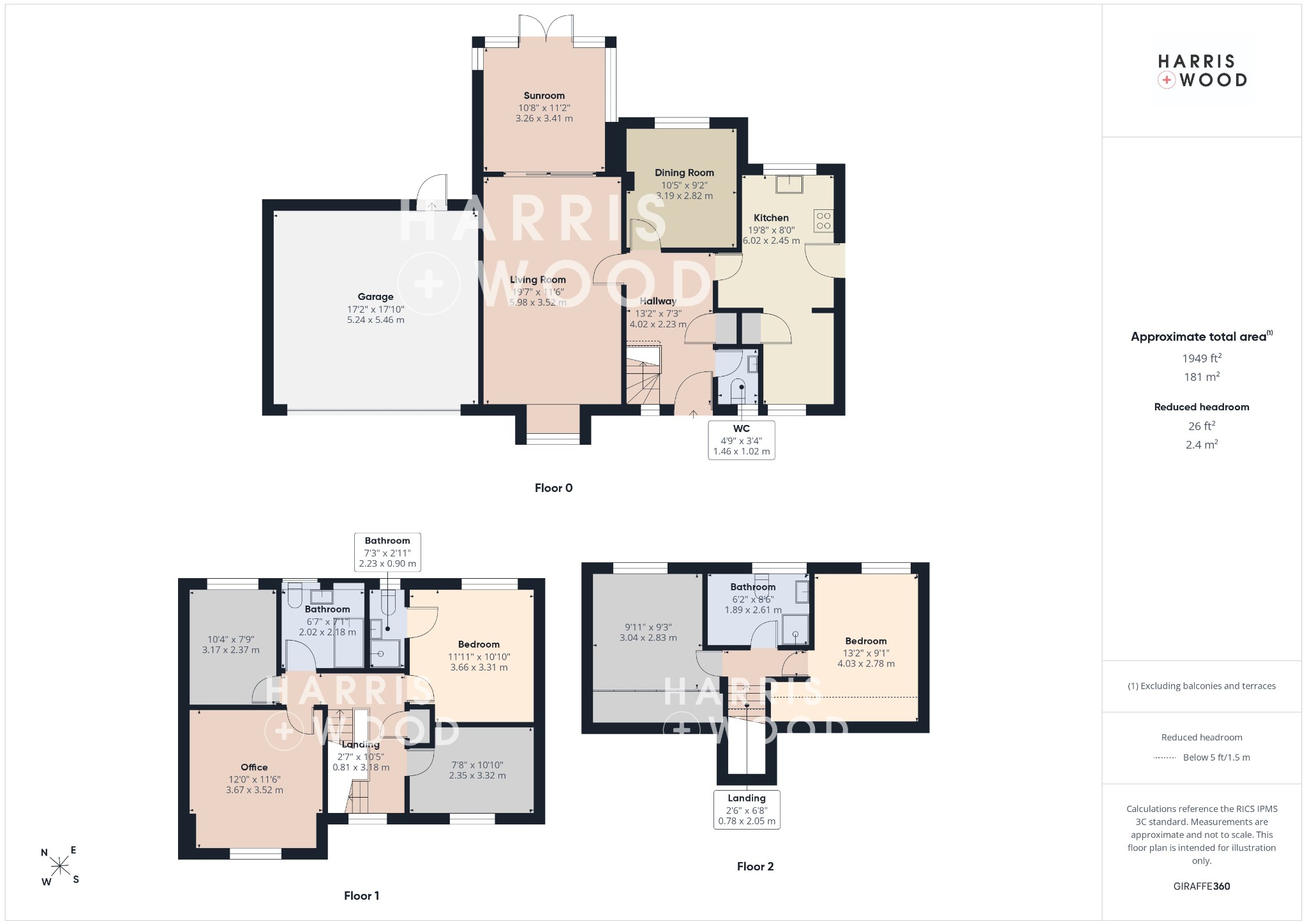 1, Woodland Close, Chelmsford floorplan