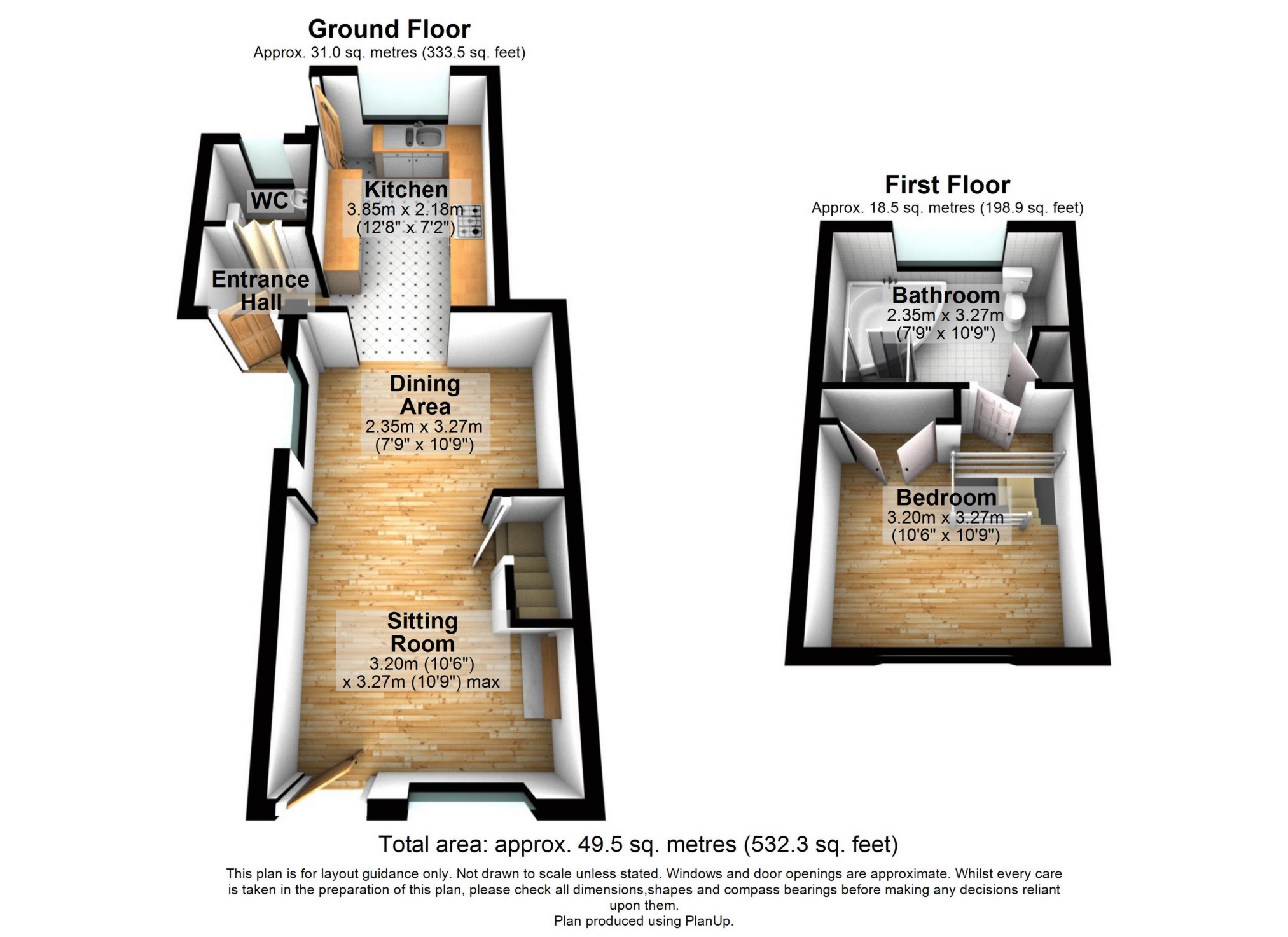 9 School Cottage, The Street, Dover floorplan