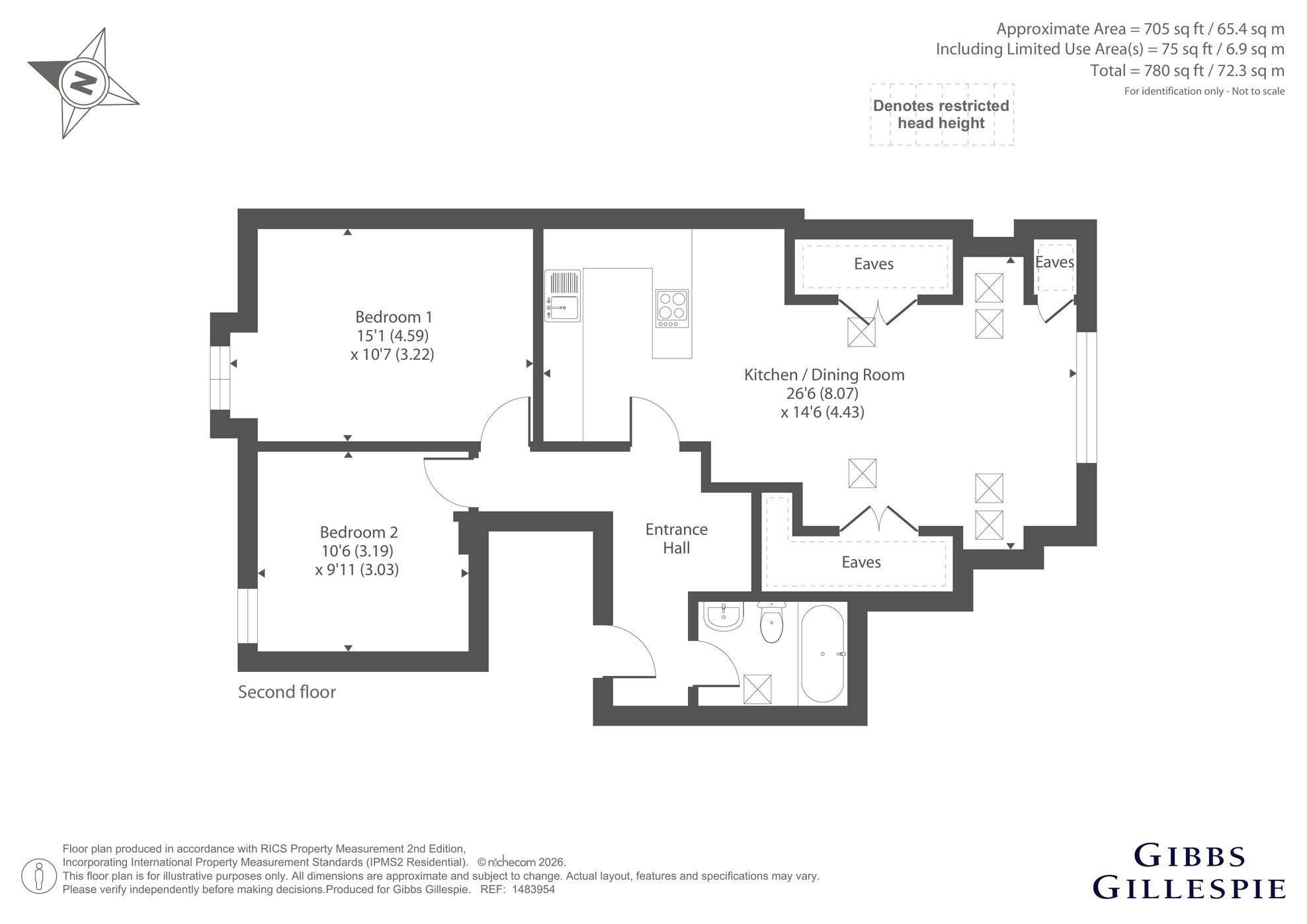 Flat 5, 32, Creffield Road, London floorplan