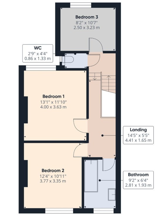 9, Allandale, Blackpool floorplan